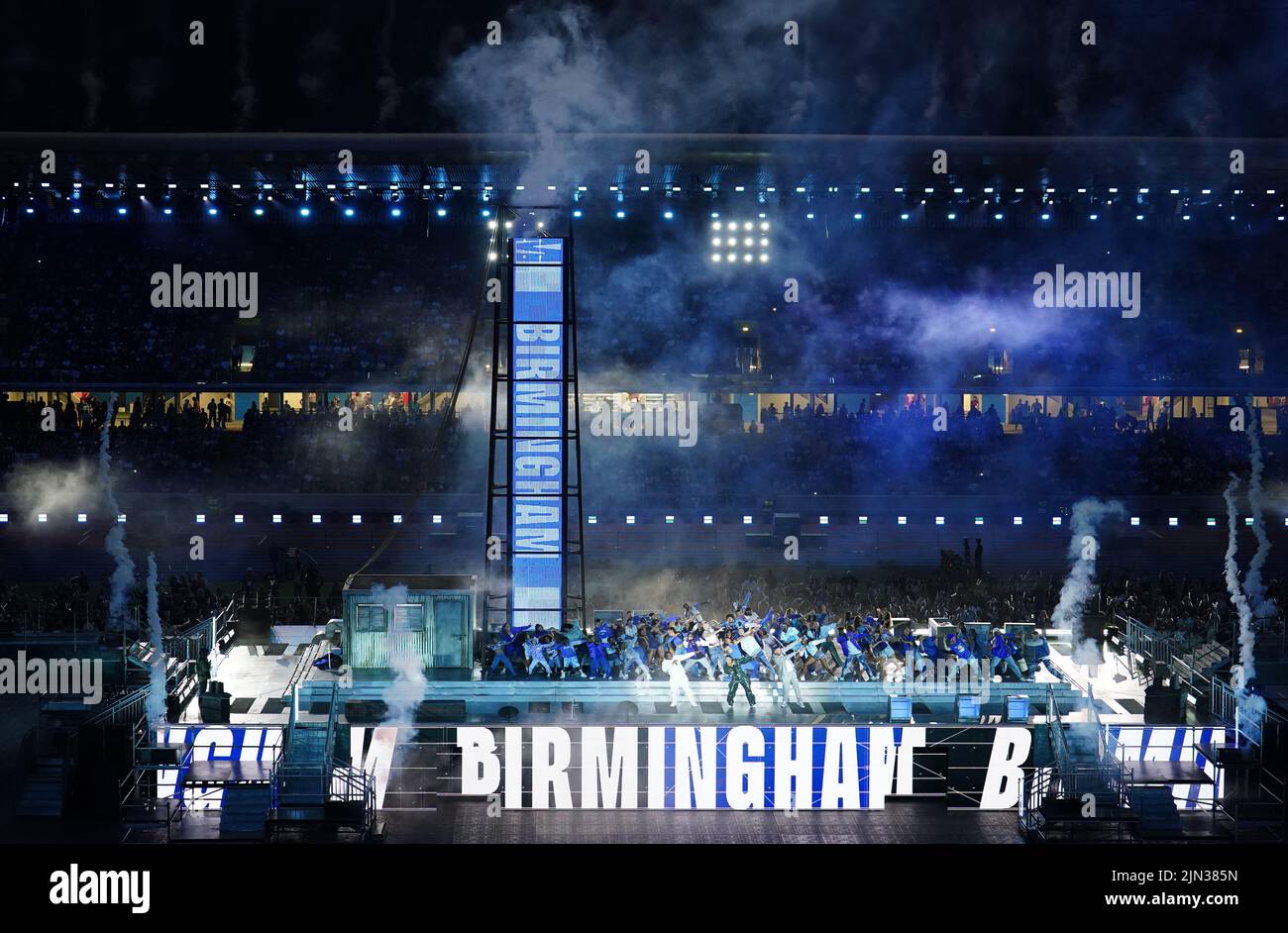 Mahalia performs on stage during the Closing Ceremony for the 2022 Commonwealth Games at the Alexander Stadium in Birmingham. Picture date: Monday August 8, 2022. Stock Photo