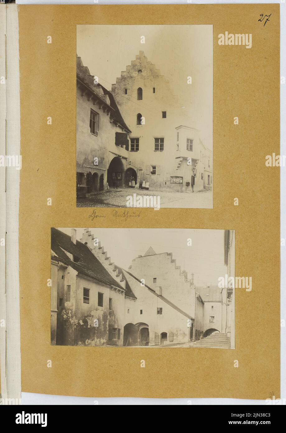 Rathaus, Cham: Views (from: Sketch and Photo Album 21 Stock Photo - Alamy