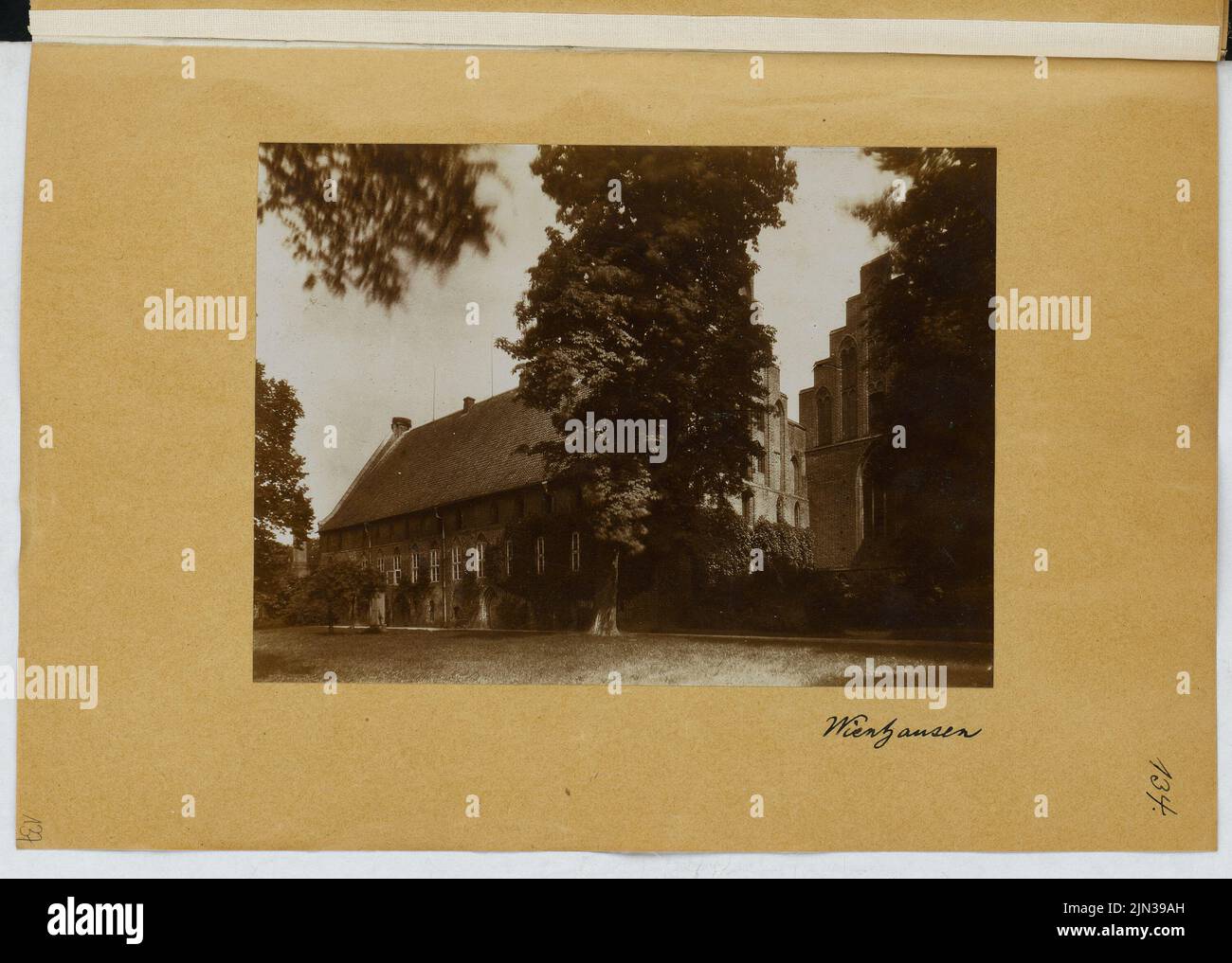 Kloster, Wienhausen View (from sketch and photo album 22 Stock Photo