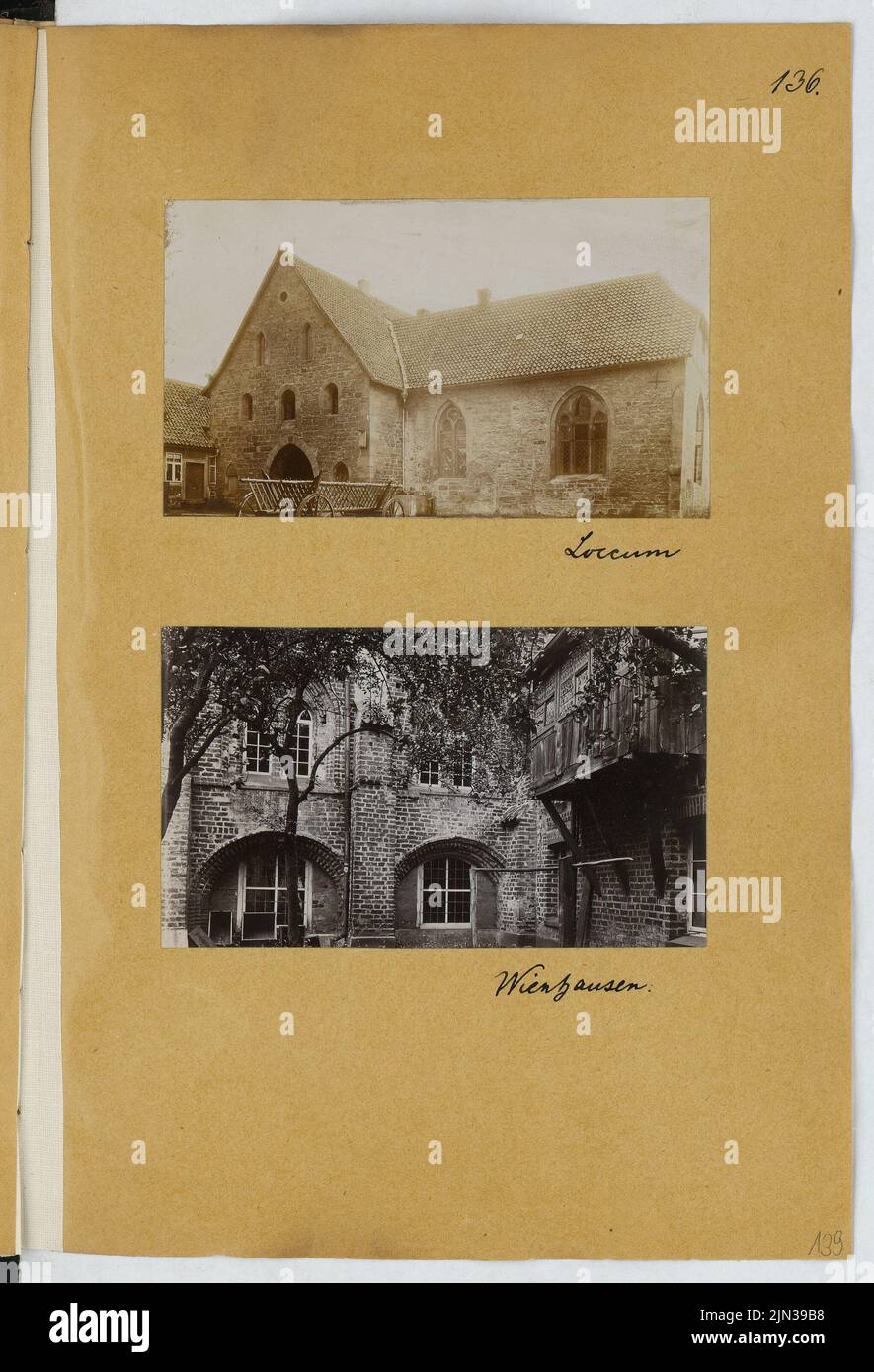 Kloster, Wienhausen. Monastery, Loccum Views (from Sketch and Photo