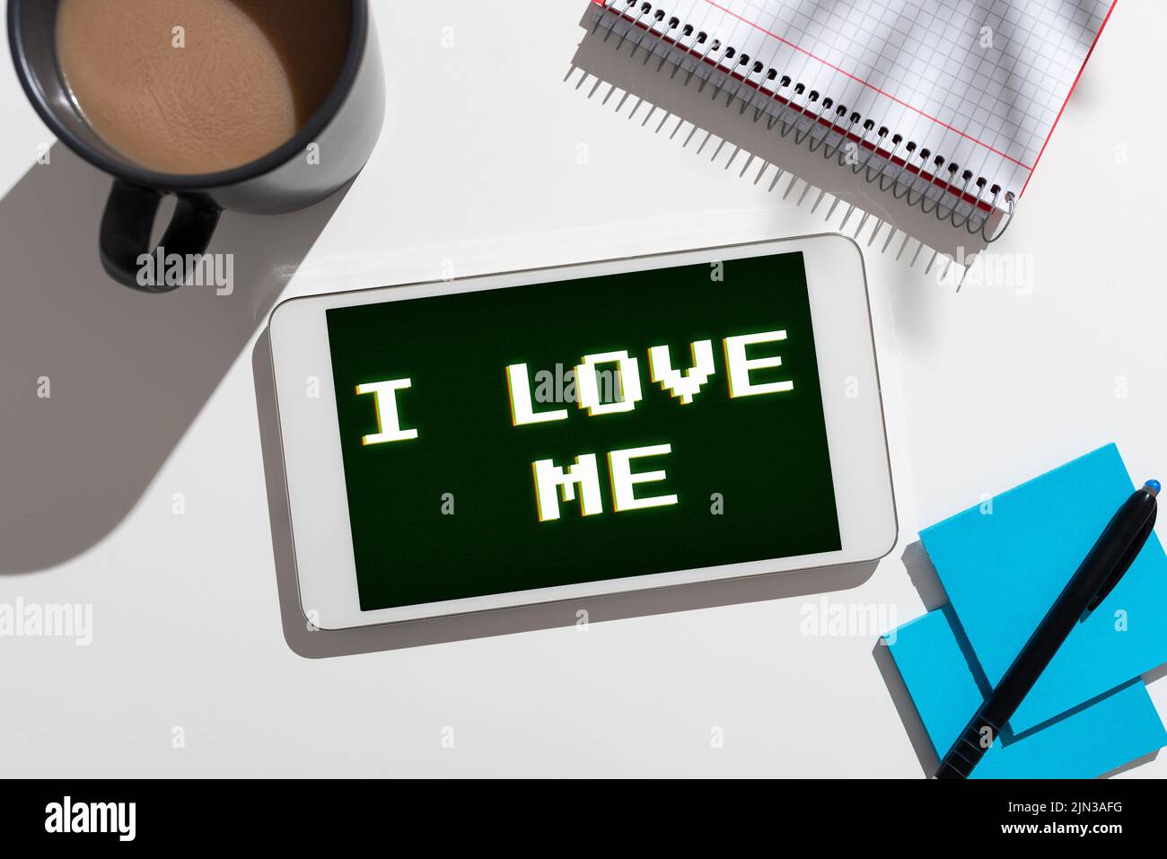 I Love Using Conceptual display I Love Me. Internet Concept To have affection good ...