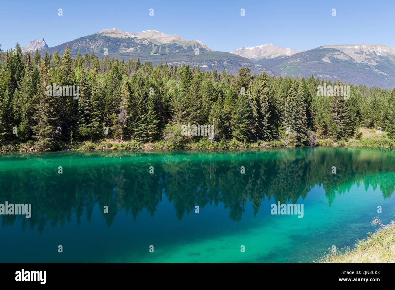 Jasper National Park lake Stock Photo