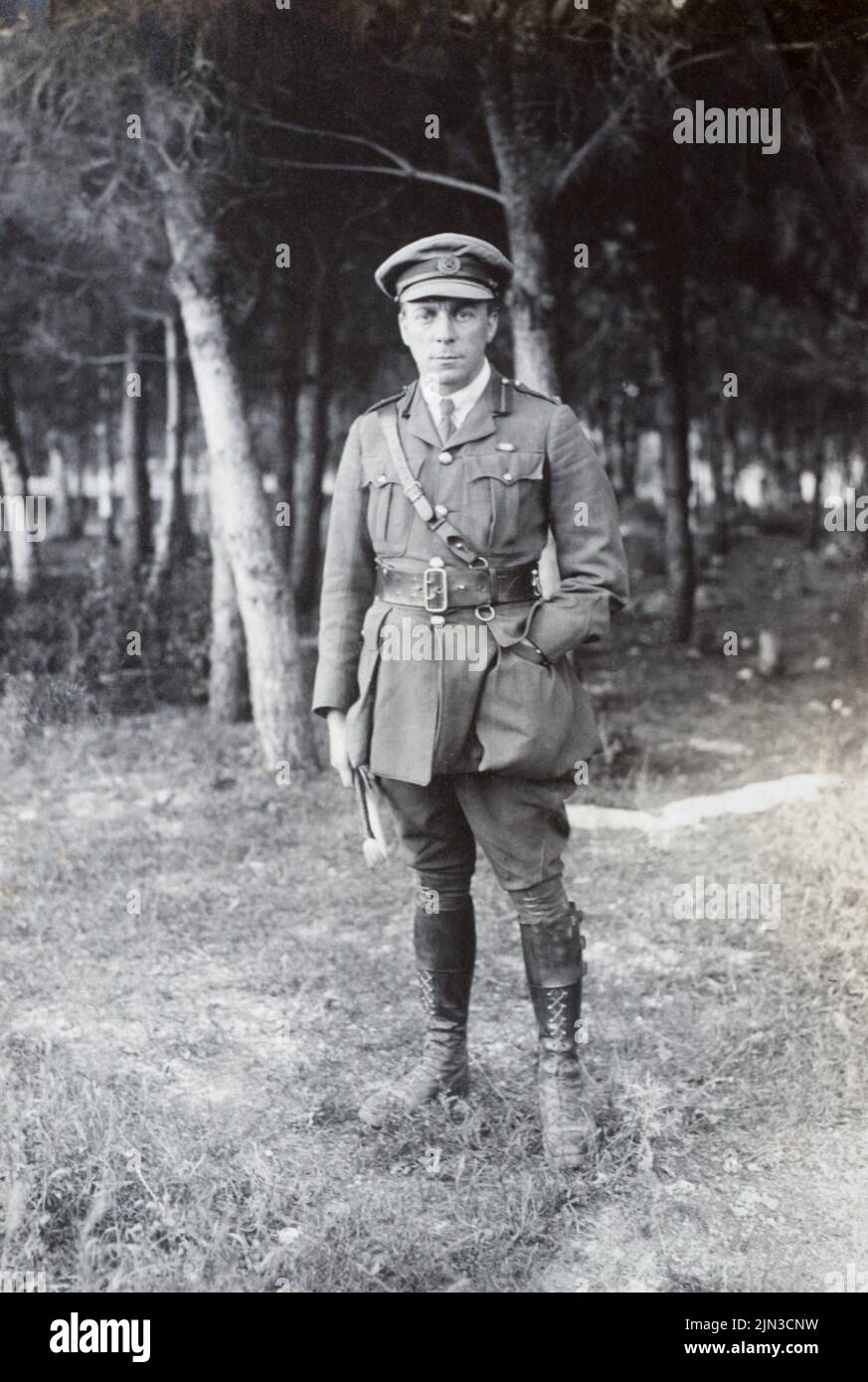 A First World War era picture of a British army staff officer in the ...