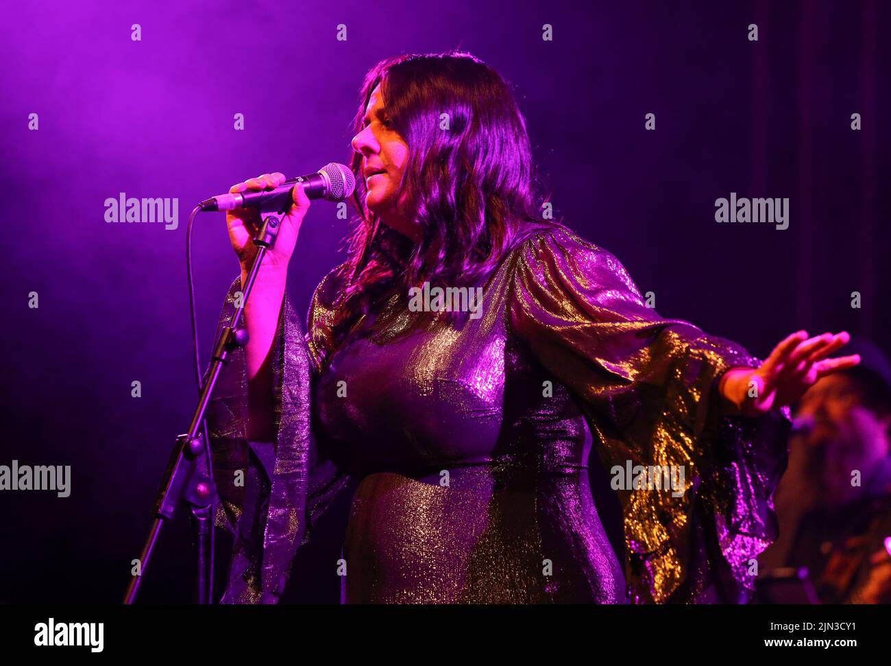 Rumer during her performance at Wickham festival, Hampshire, UK Stock Photo Alamy