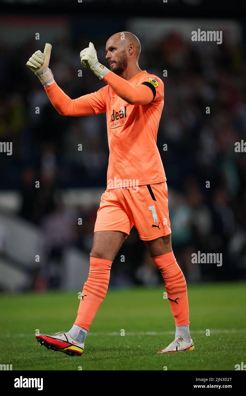 West Bromwich Albion goalkeeper David Button after the Sky Bet Championship match at The Hawthorns, West Bromwich. Picture date: Monday August 8, 2022. Stock Photo