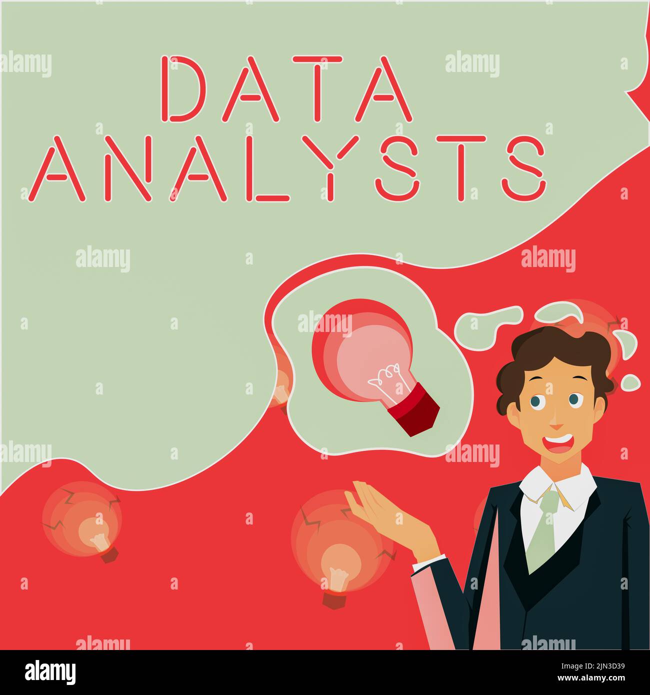 Writing displaying text Data Analysts, Business overview Programmer Design and Create Report Identifies patterns Man presenting innovative ideas achie Stock Photo