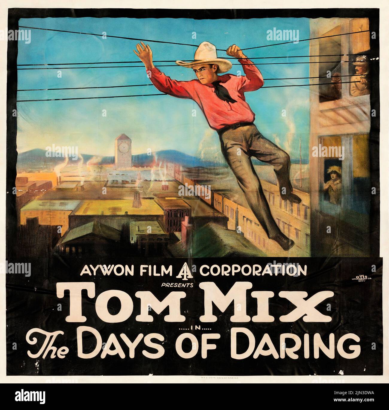 Tom Mix - Days of Daring (Aywon Film, R-1920s) Vintage movie poster Stock Photo