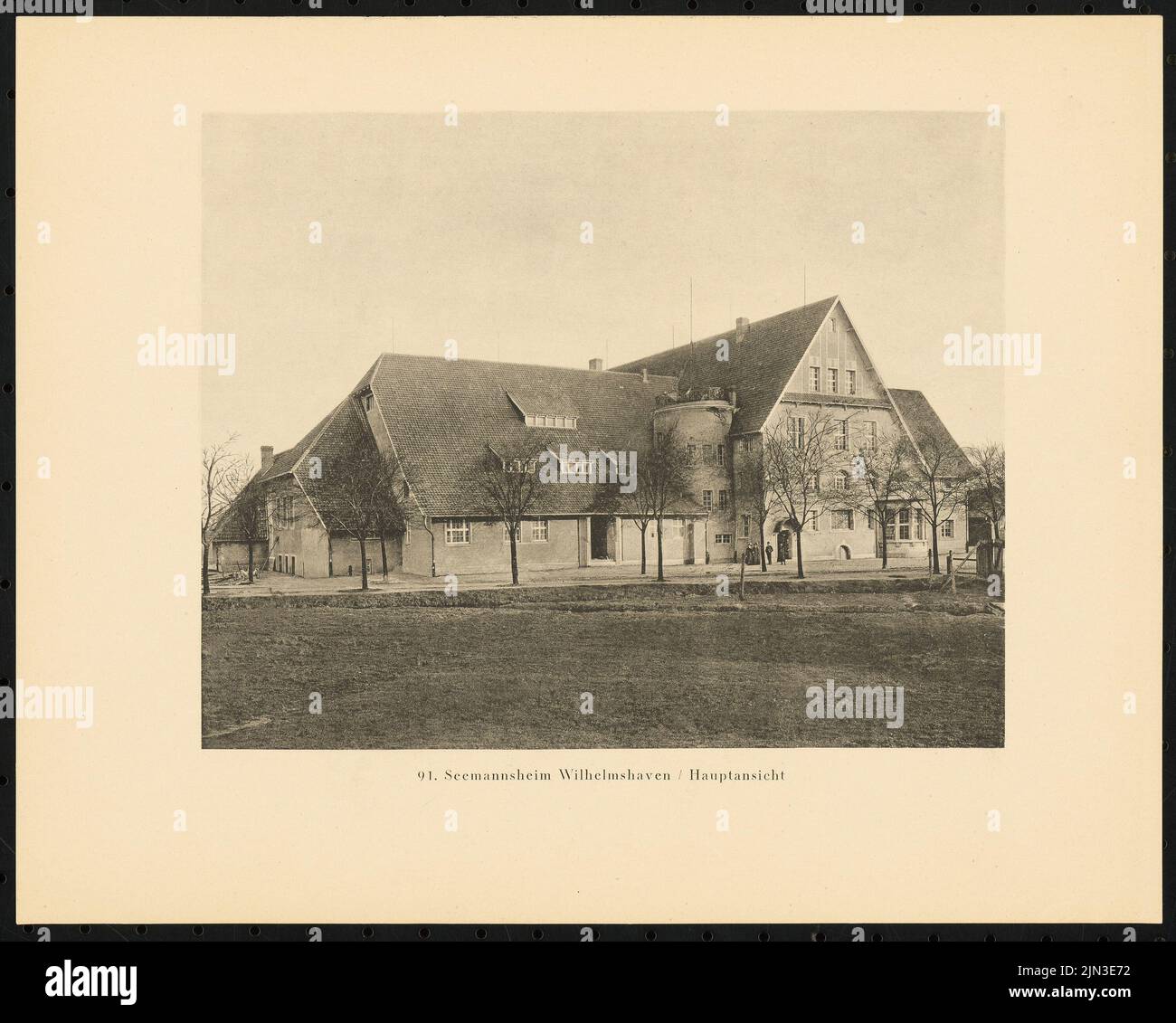 Seemannsheim, Wilhelmshaven street view, the main page (from Alfred Breslauer, executed Seemannsheim, Wilhelmshaven street view, the main page (from Alfred Breslauer, executed