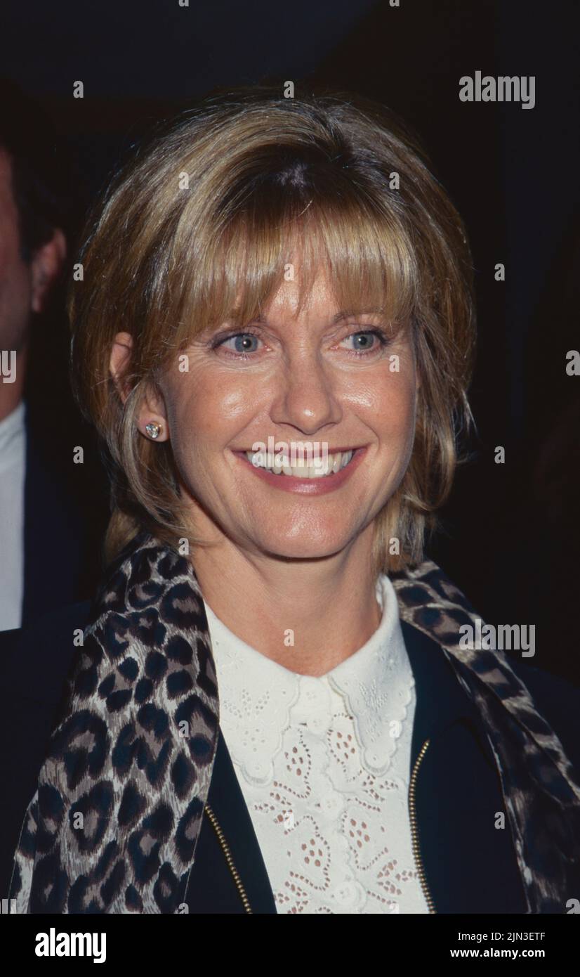 FILE PICS: Olivia Newton-John 1948-2022. Olivia Newton-John at a performance of "Rent" at the Nederlander Theater in New York City on October 17, 1996. Photo Credit: Henry McGee/MediaPunch Credit: MediaPunch Inc/Alamy Live News Stock Photo