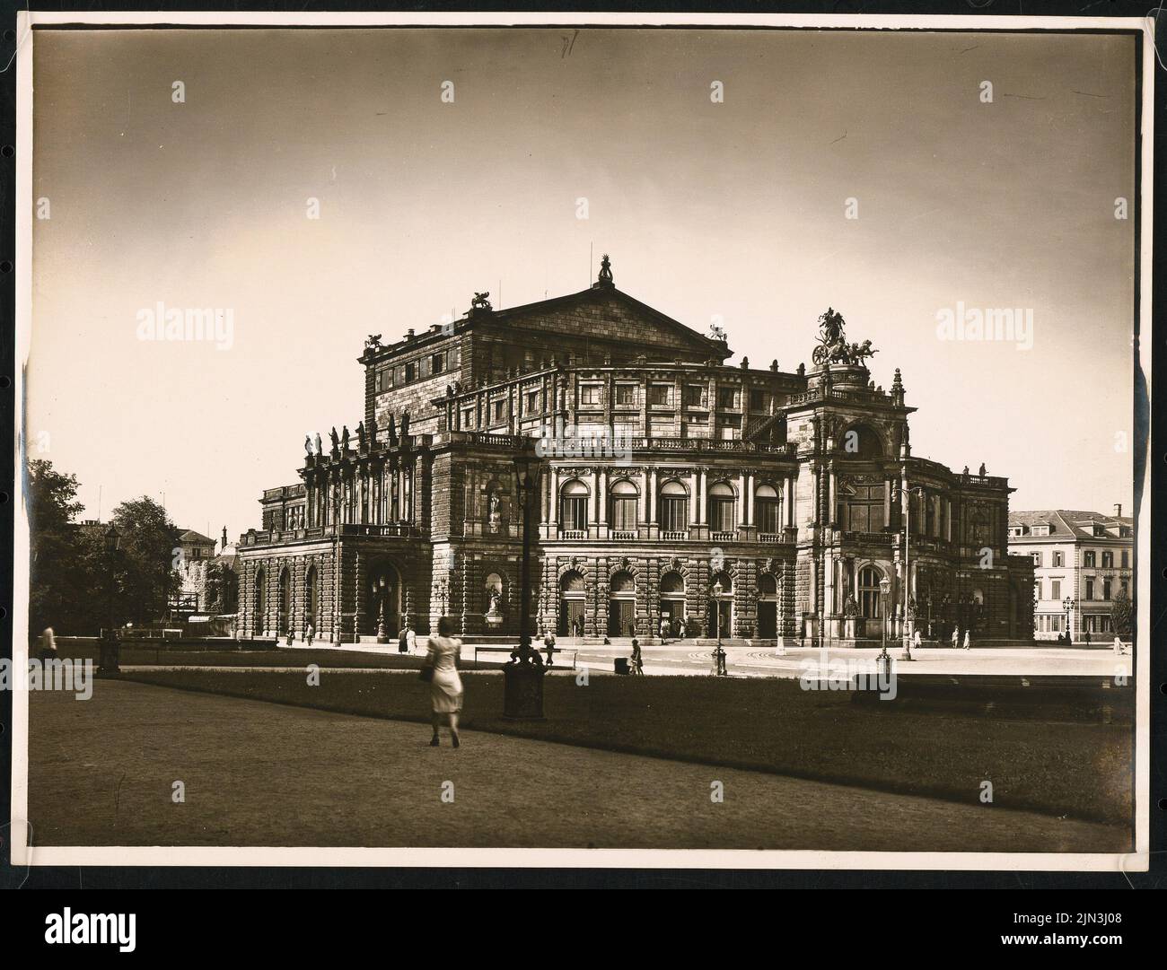 Gottfried Semper (1803-1879, as an architect): Royal court theater ...
