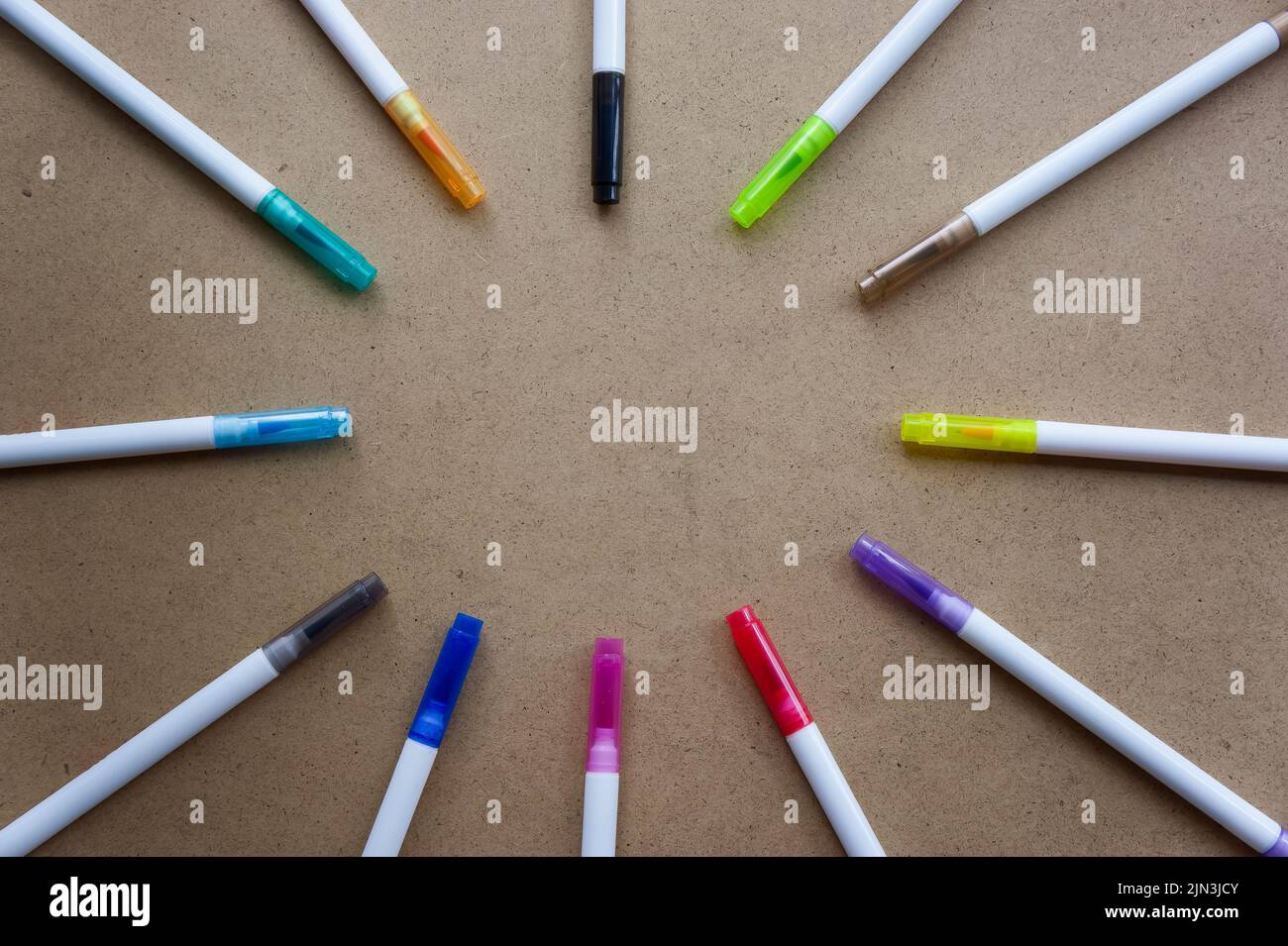 Blank sheet paper markers on hi-res stock photography and images - Alamy