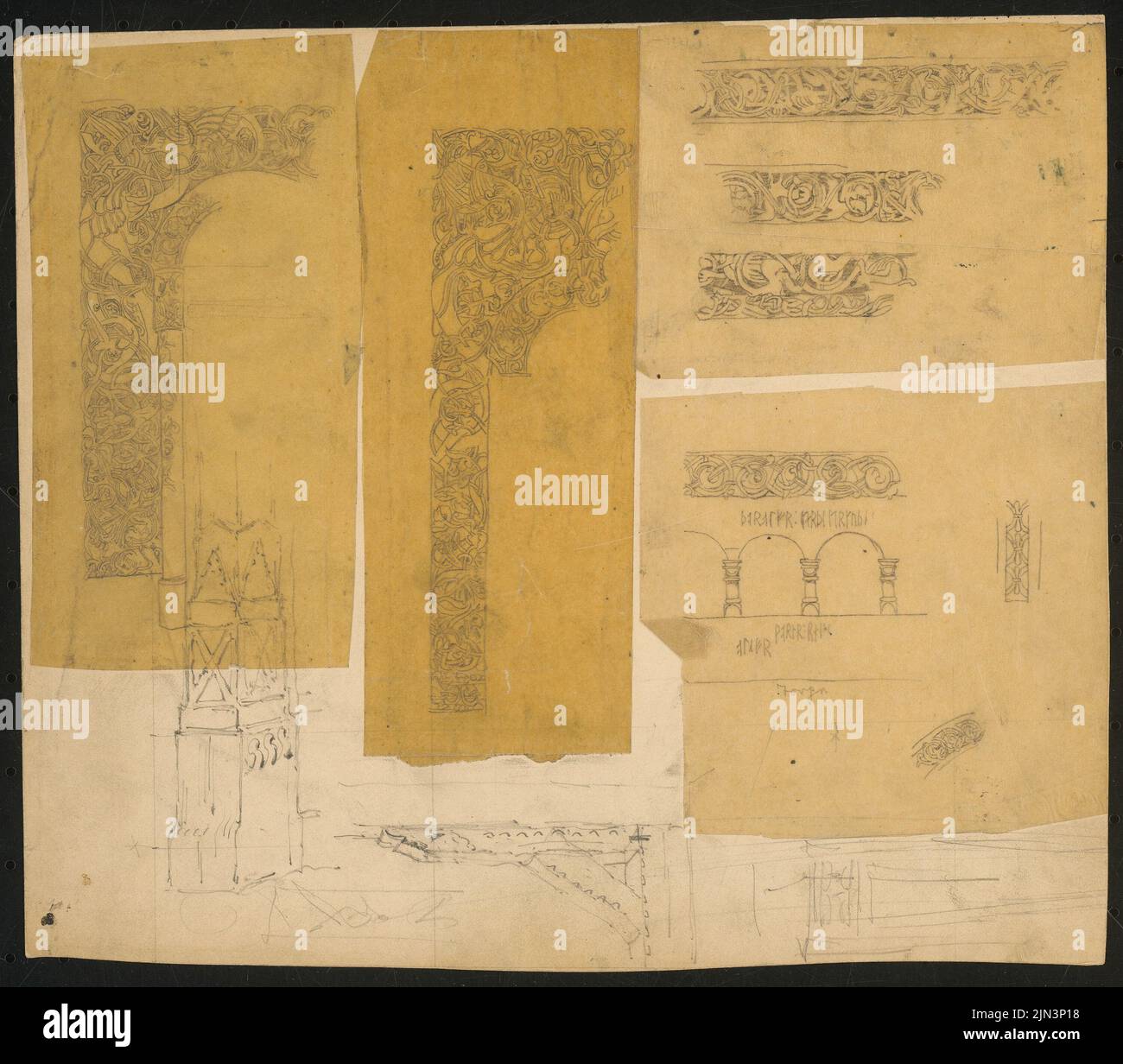 Sniff Study Architecture study: Nordic braiding and sniffing ornamentation with ...