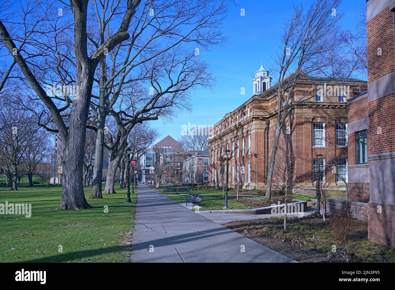 Main campus of Rutgers University in New Jersey, established in 1766 Stock Photo