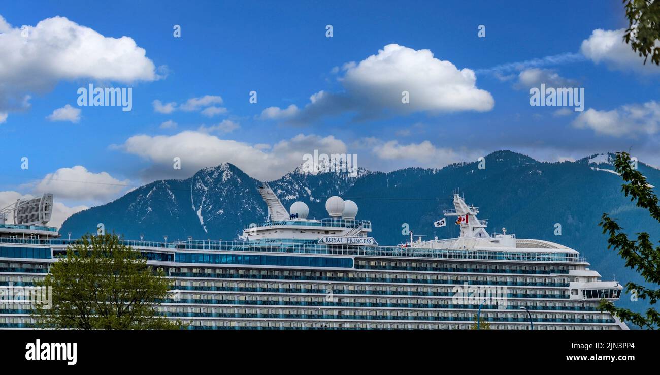 VANCOUVER, BRITISH COLUMBIA - April 29, 2022: Vancouver, a bustling west coast seaport in British Columbia, is among Canadas densest, most ethnically Stock Photo