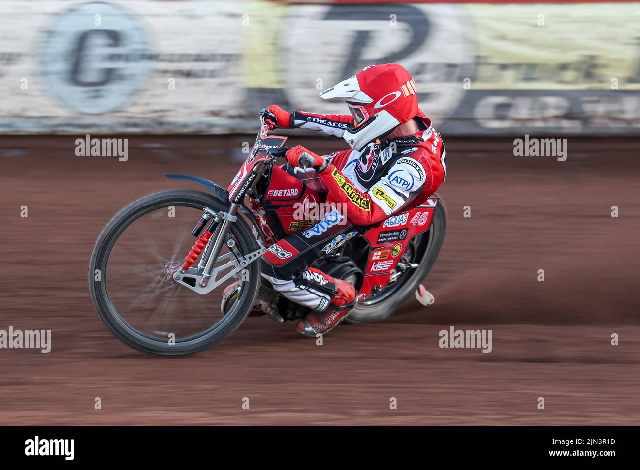 Max Fricke - Belle Vue Aces - SGB Premiership speedway - 8 August 2022 Stock Photo