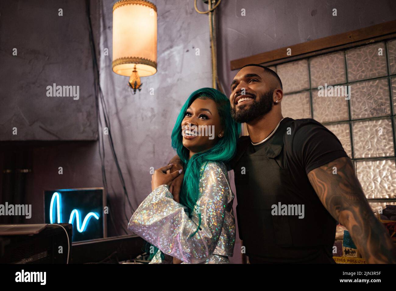 P-VALLEY, from left: Miracle Watts, Tyler Lepley, The Death Drop