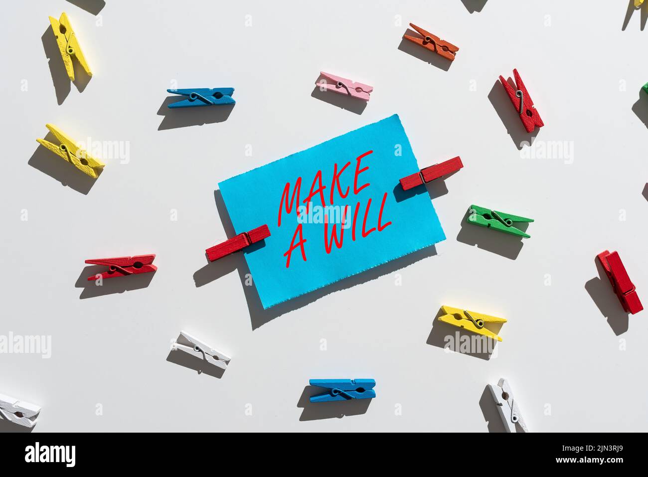 Conceptual display Make A Will. Business idea Prepare a legal document