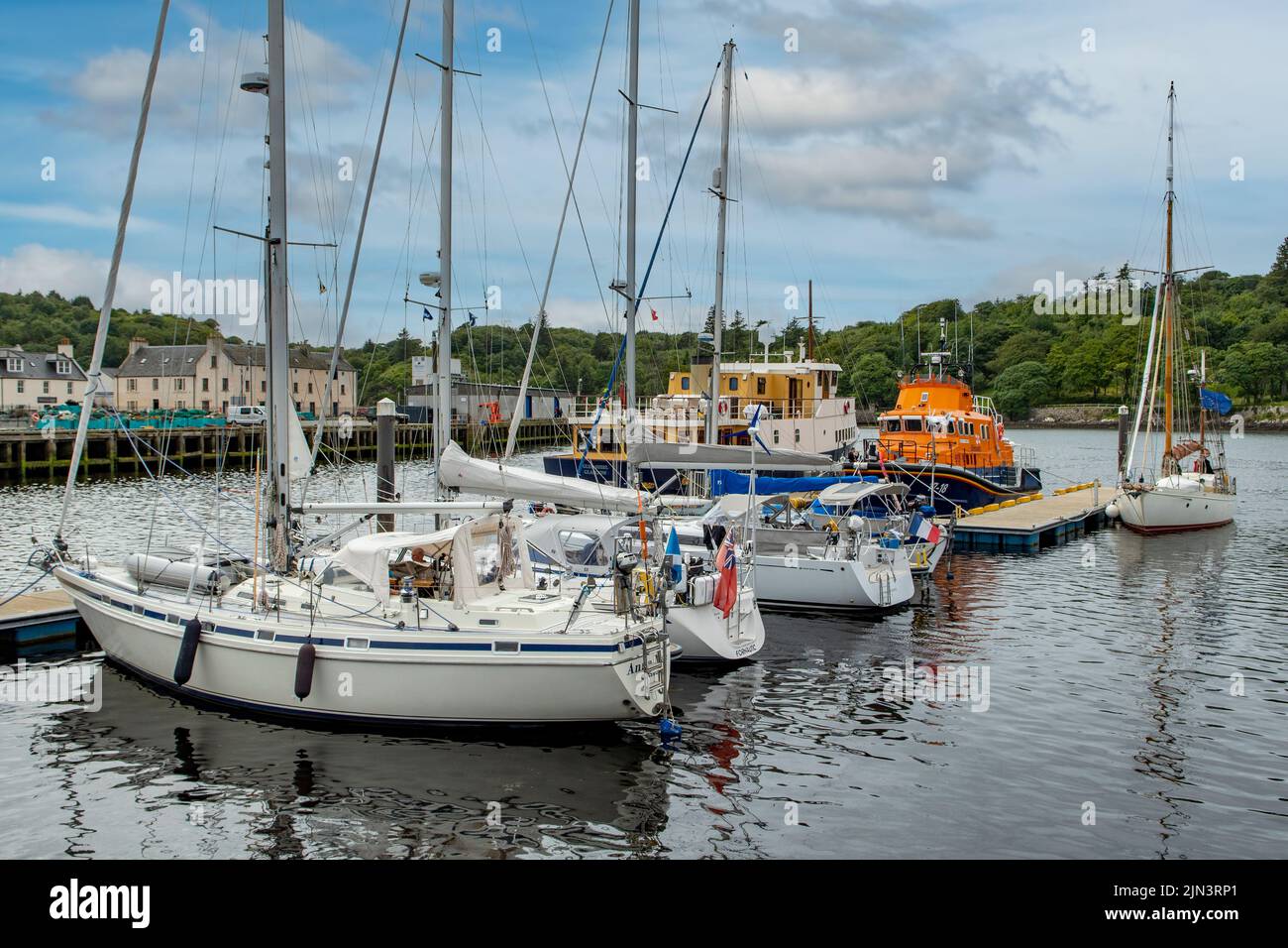 Small Boat Harbour, Stornoway, Lewis, Outer Hebrides, Scotland Stock Photo