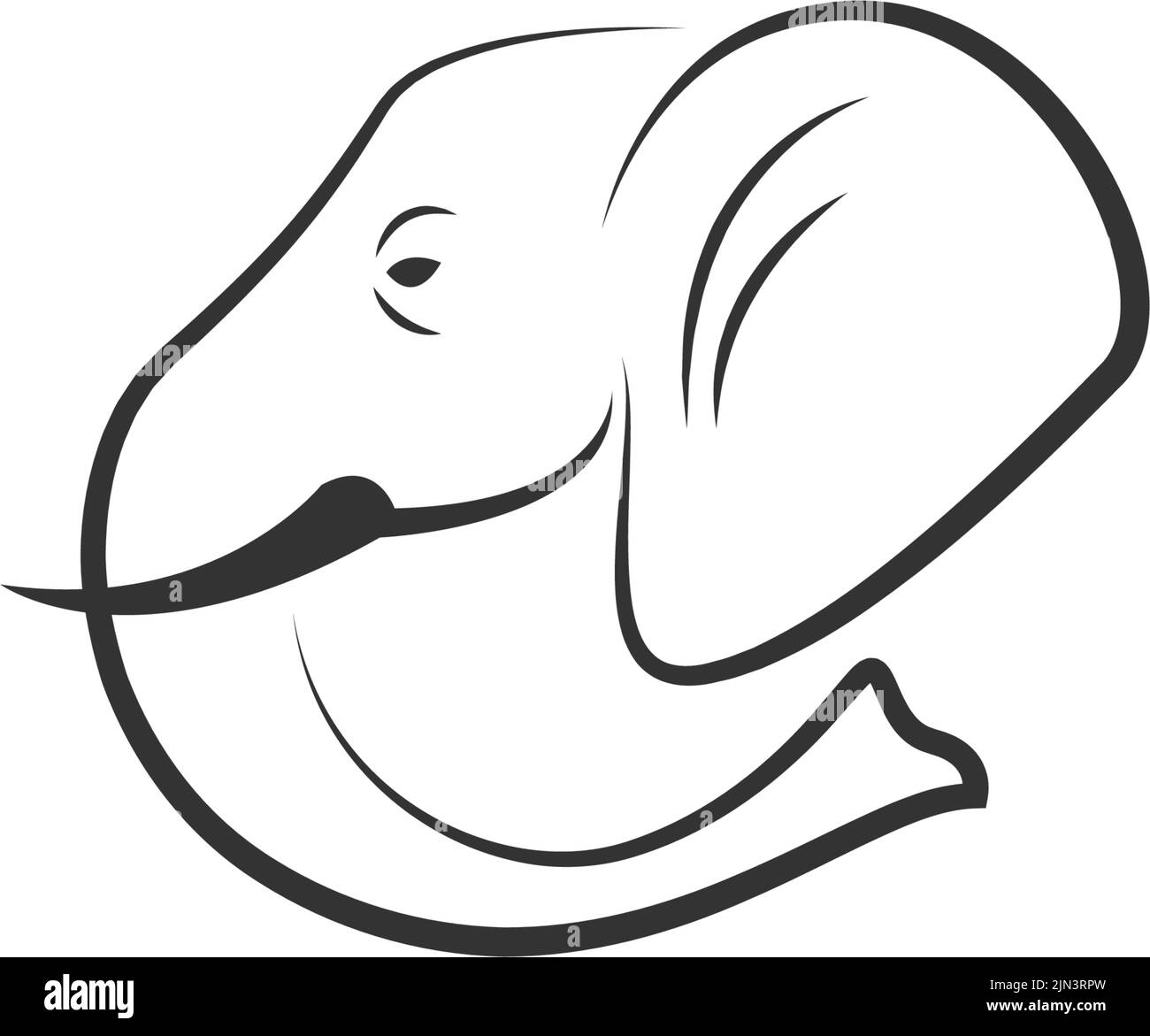 Elephant icon logo design illustration template Stock Vector
