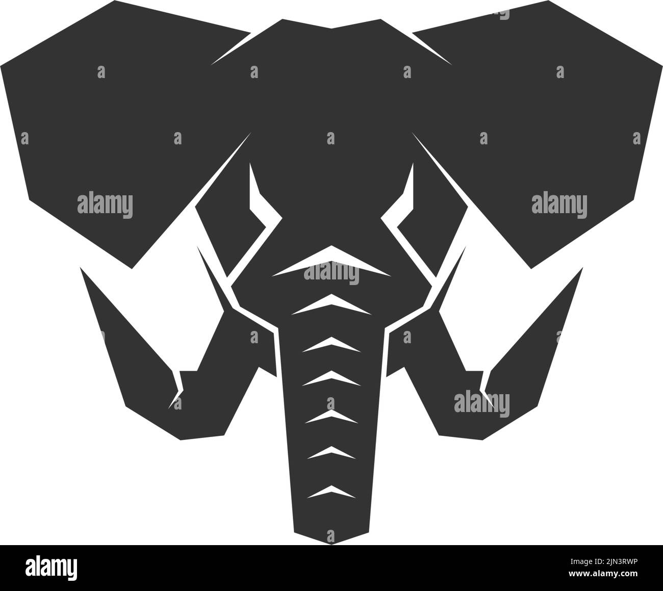 Elephant icon logo design illustration template Stock Vector