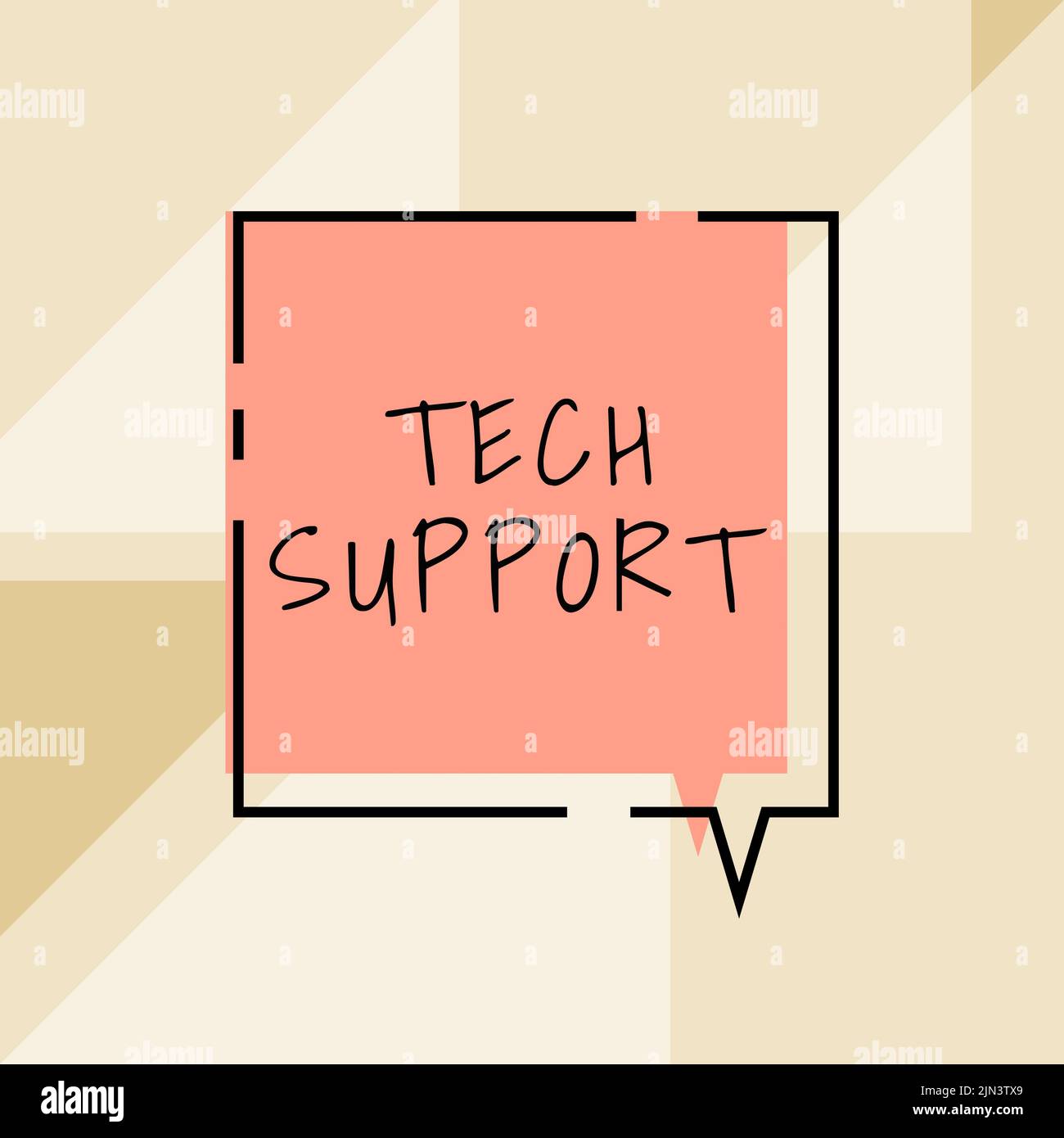 Text sign showing Tech Support. Concept meaning Assisting individuals ...