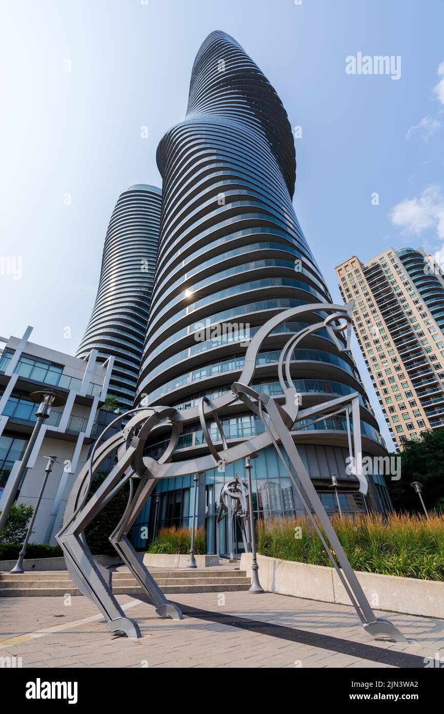 Mississauga, Ontario, Canada July 18 2021 Street view of City of