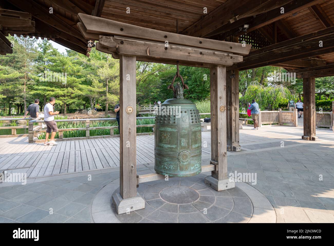 Mississauga, Ontario, Canada July 18 2021 Kariya Park Pavilion and