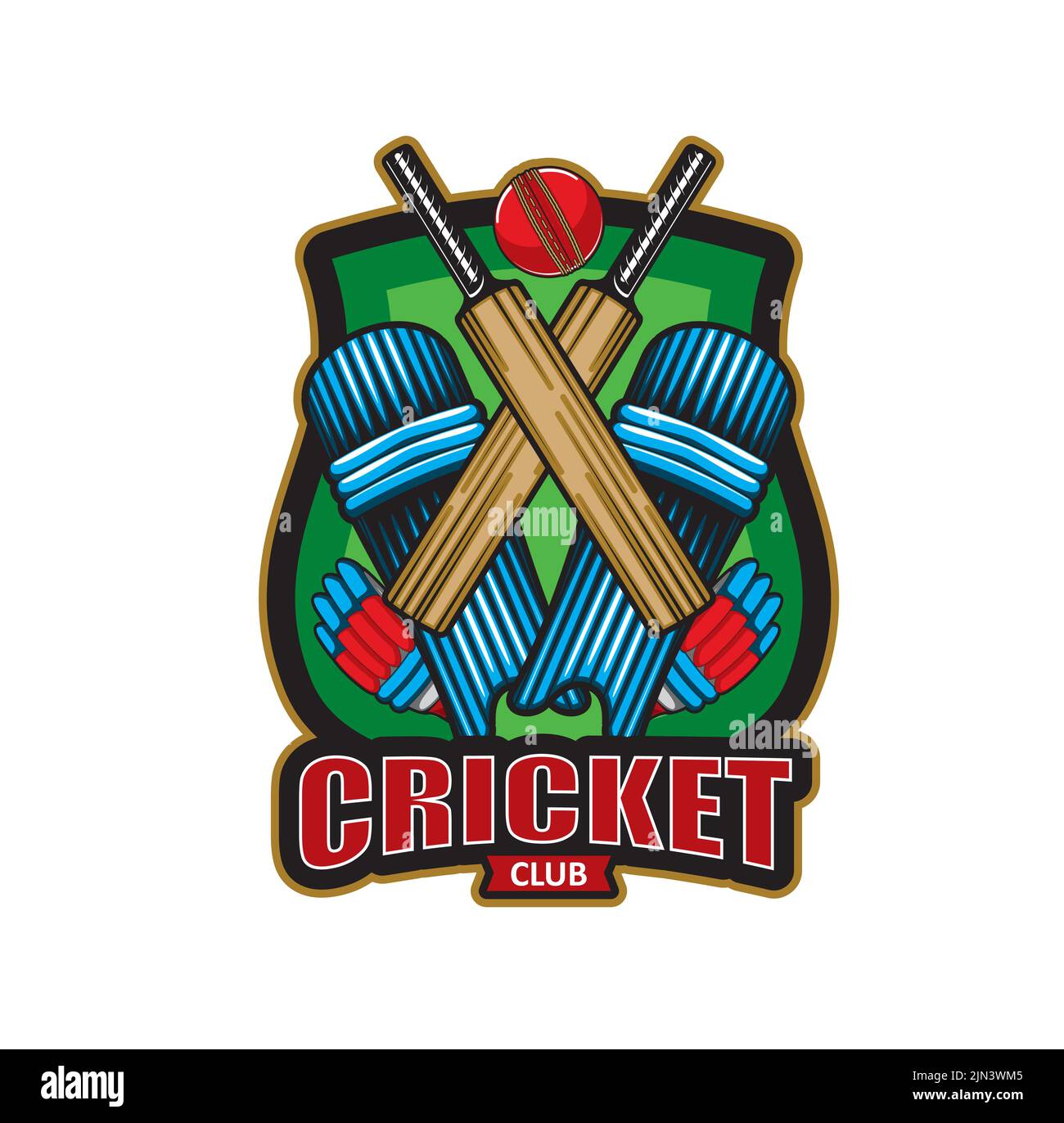 Premium Vector  Cricket championship logo badge black white color