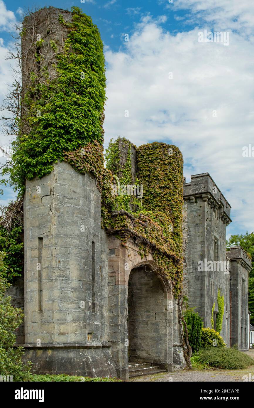 Ruins of Armadale Castle, Armadale, Isle of Skye, Scotland Stock Photo