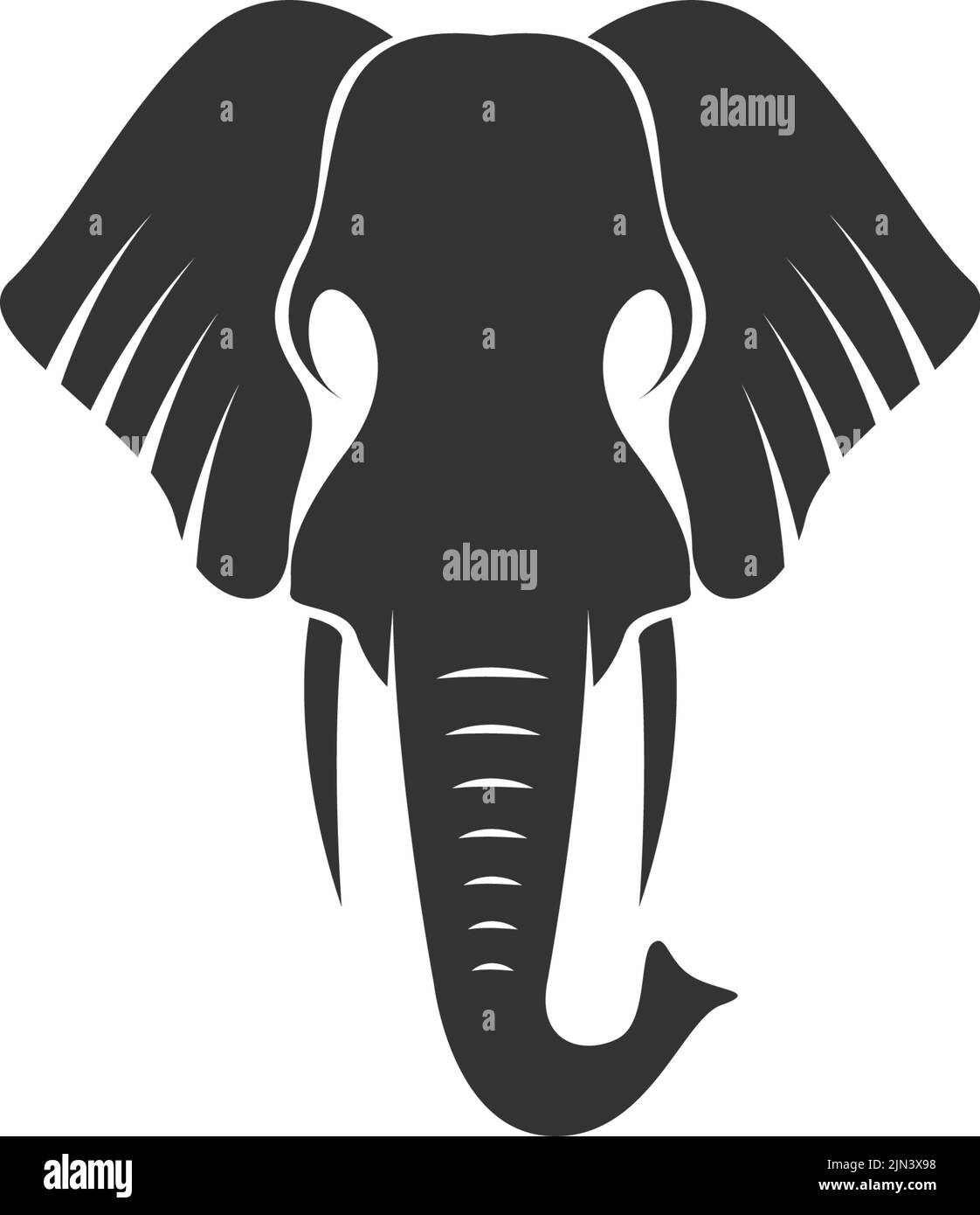 Elephant icon logo design illustration template Stock Vector
