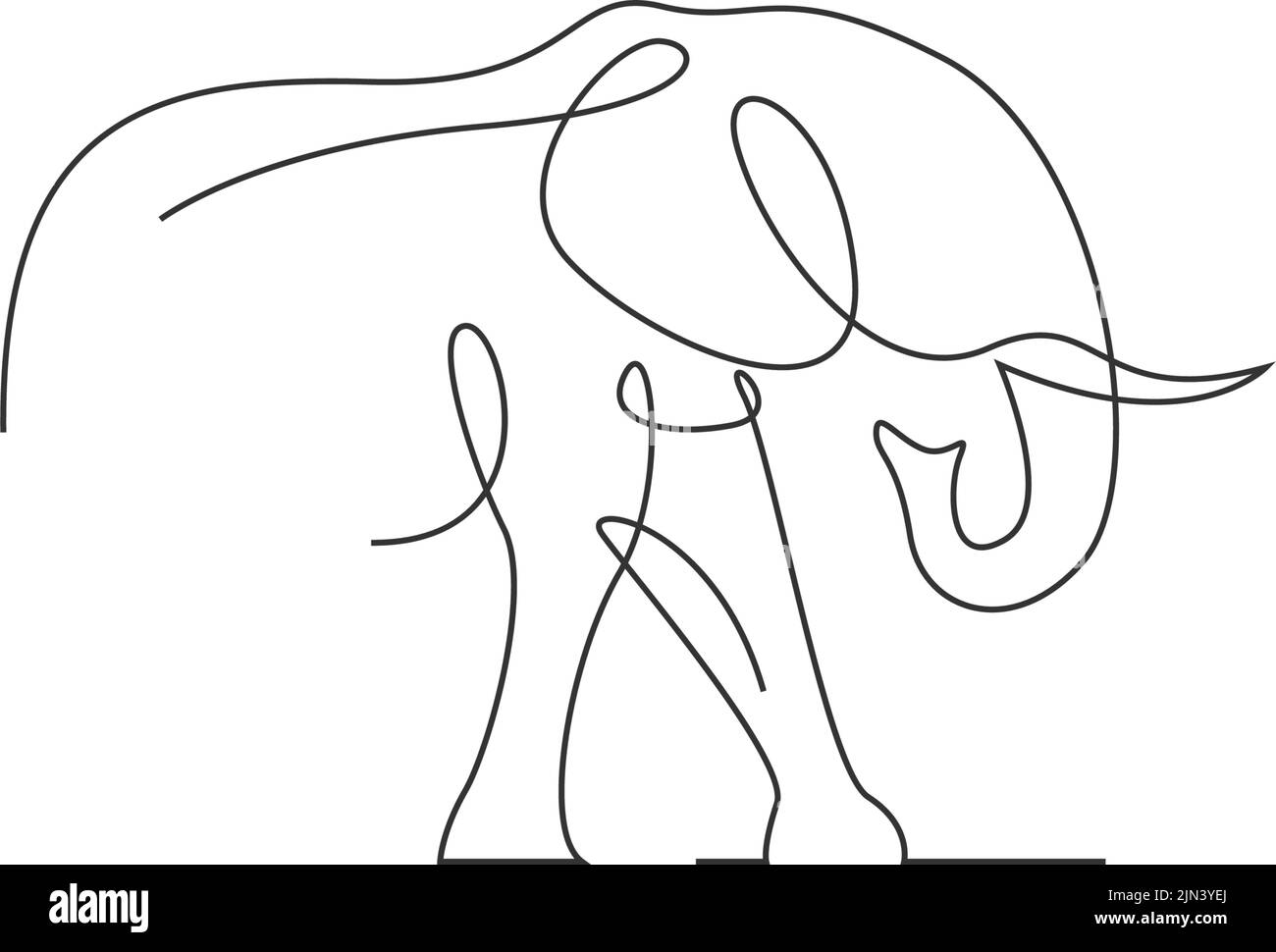 Elephant icon logo design illustration template Stock Vector