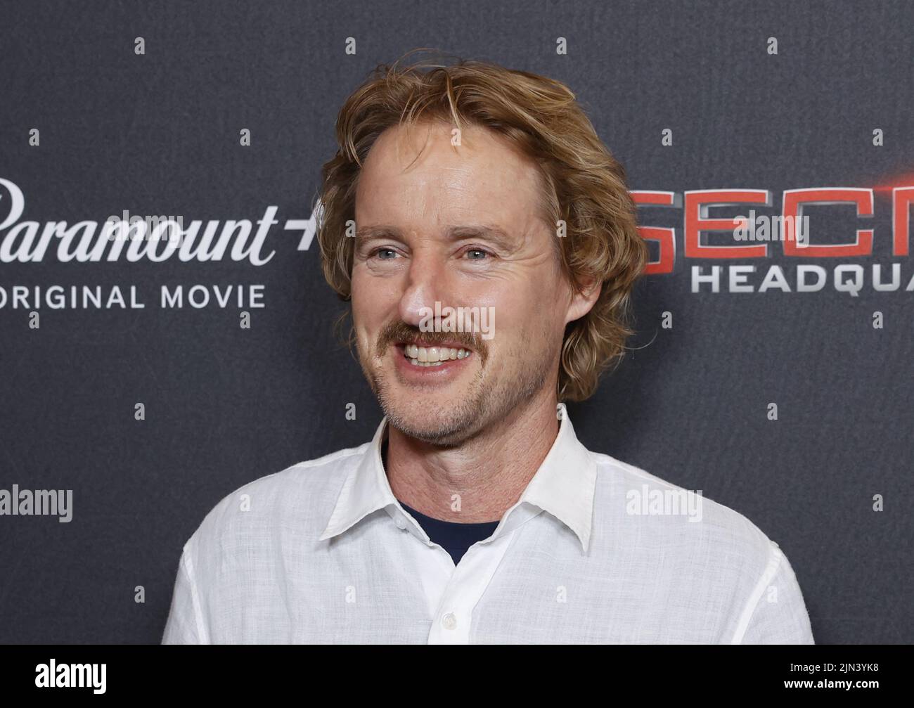 New York, United States. 08th Aug, 2022. Owen Wilson arrives on the red carpet for Paramount 's 'Secret Headquarters' New York Premiere at Signature Theater on Monday, August 8, 2022 in New York City. Photo by John Angelillo/UPI Credit: UPI/Alamy Live News Stock Photo