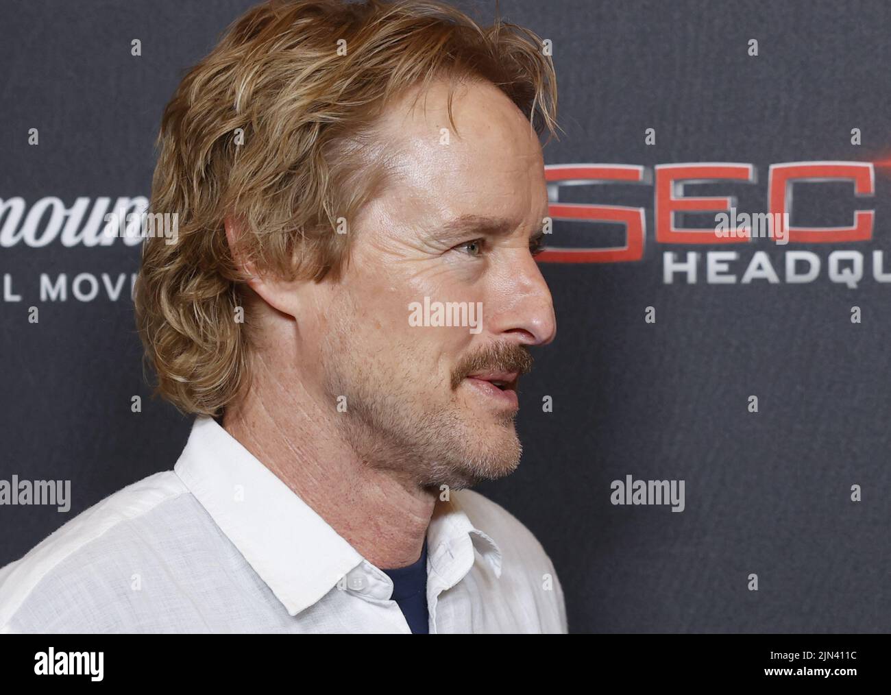 New York, United States. 08th Aug, 2022. Owen Wilson arrives on the red carpet for Paramount 's 'Secret Headquarters' New York Premiere at Signature Theater on Monday, August 8, 2022 in New York City. Photo by John Angelillo/UPI Credit: UPI/Alamy Live News Stock Photo