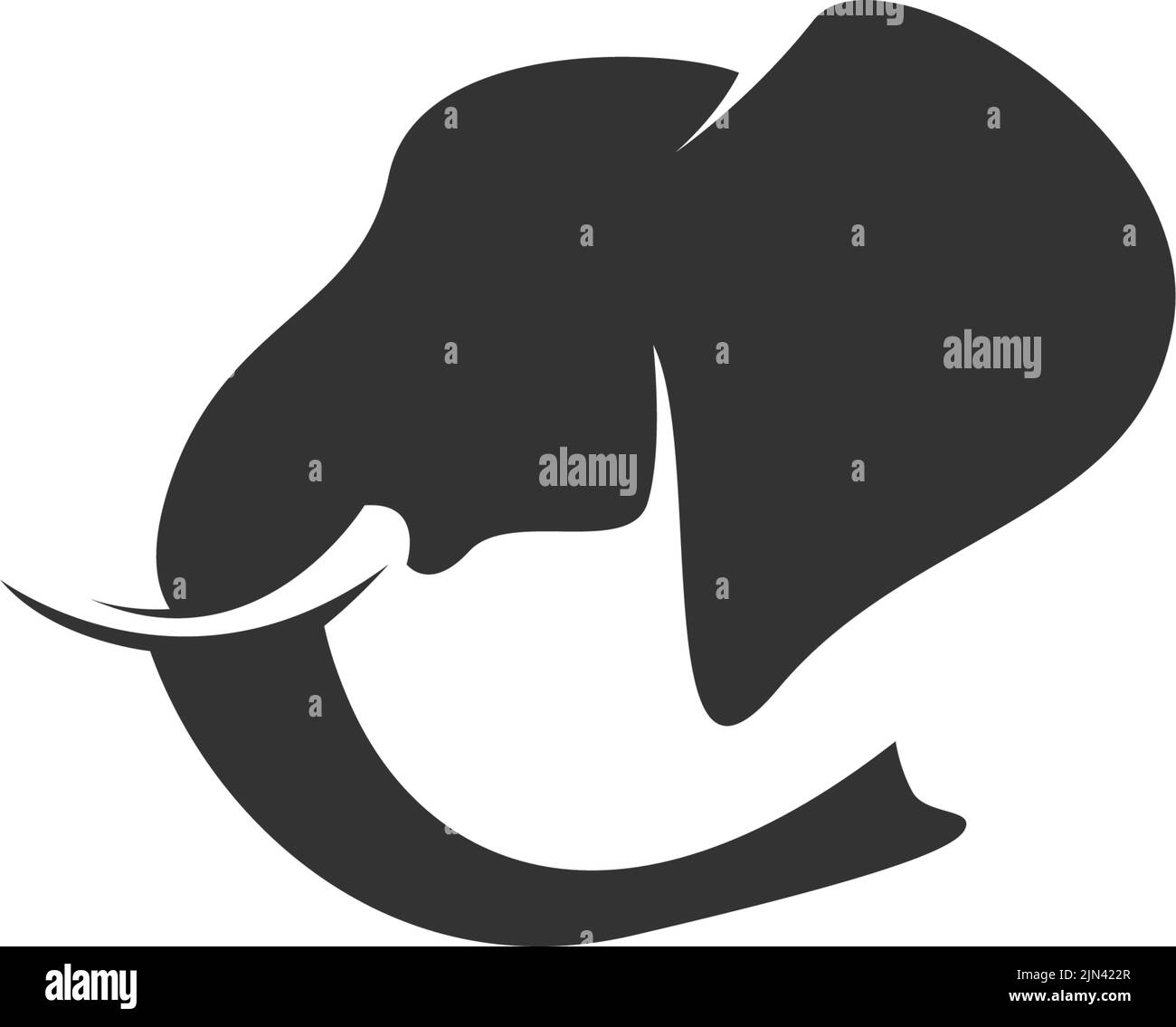 Elephant icon logo design illustration template Stock Vector