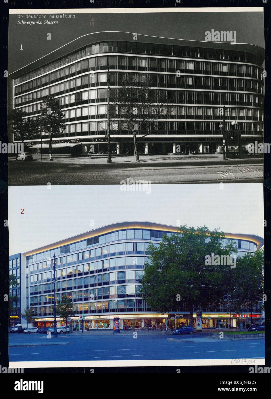 Paul Schwebes (1902-1978, as an architect): Haus Hardenberg, Berlin-Charlottenburg Stock Photo