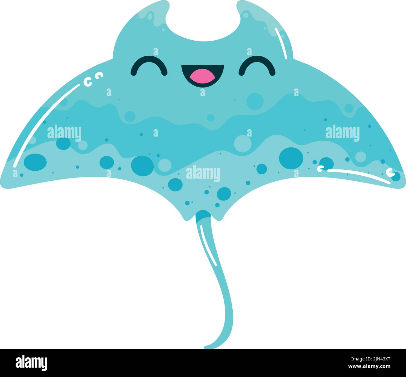 blue stingray sealife animal icon Stock Vector Image & Art - Alamy