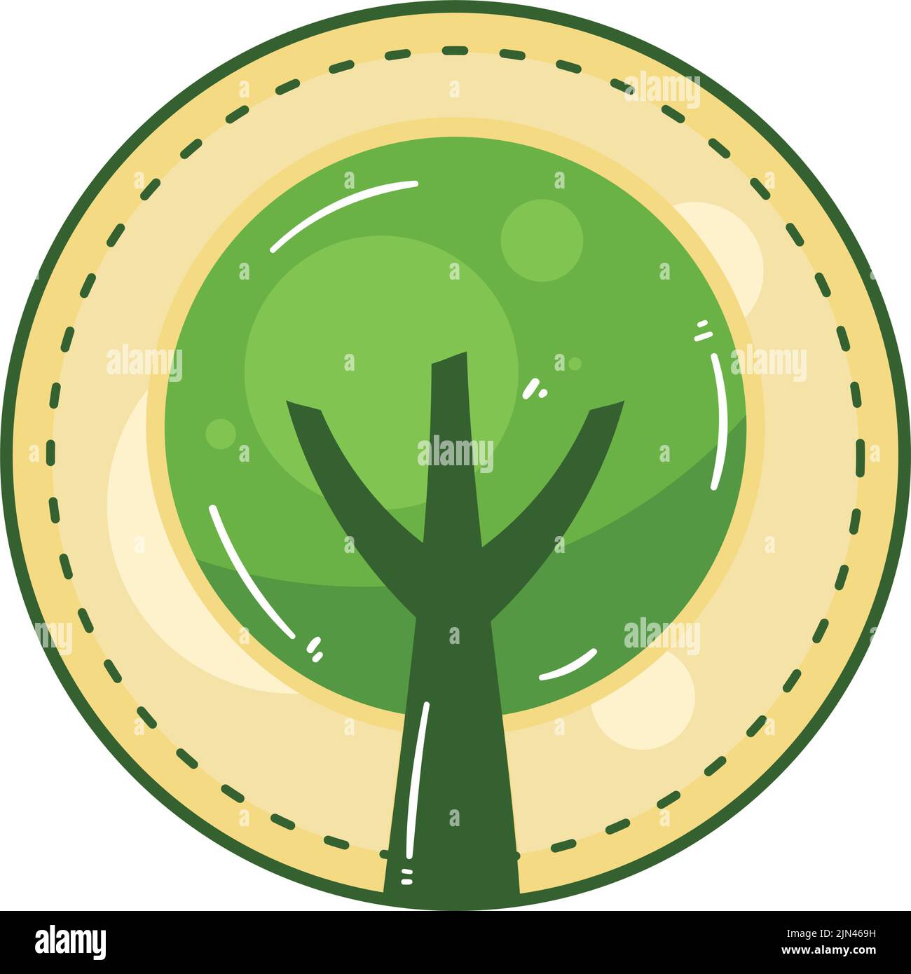 tree plant in seal stamp Stock Vector Image & Art - Alamy