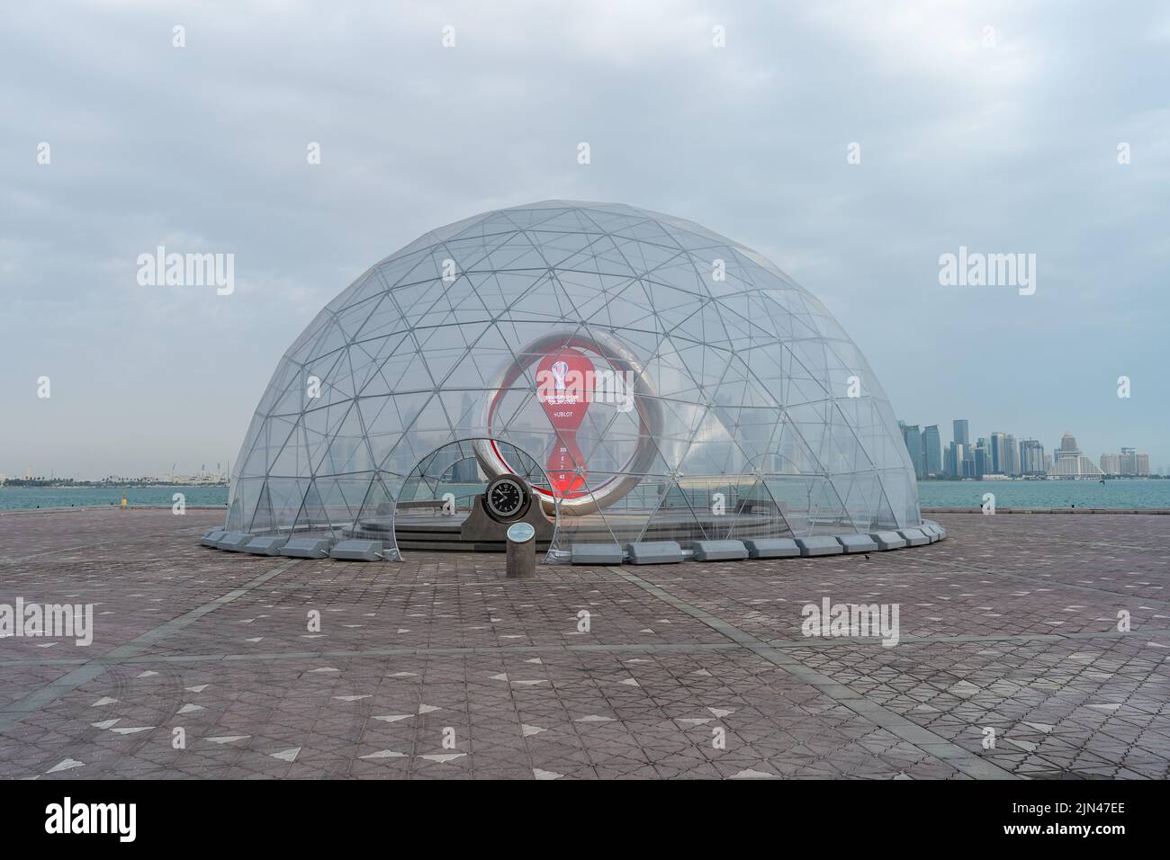 DOHA, QATAR JAN 20, 2022 The FIFA World Cup Qatar 2022 Official