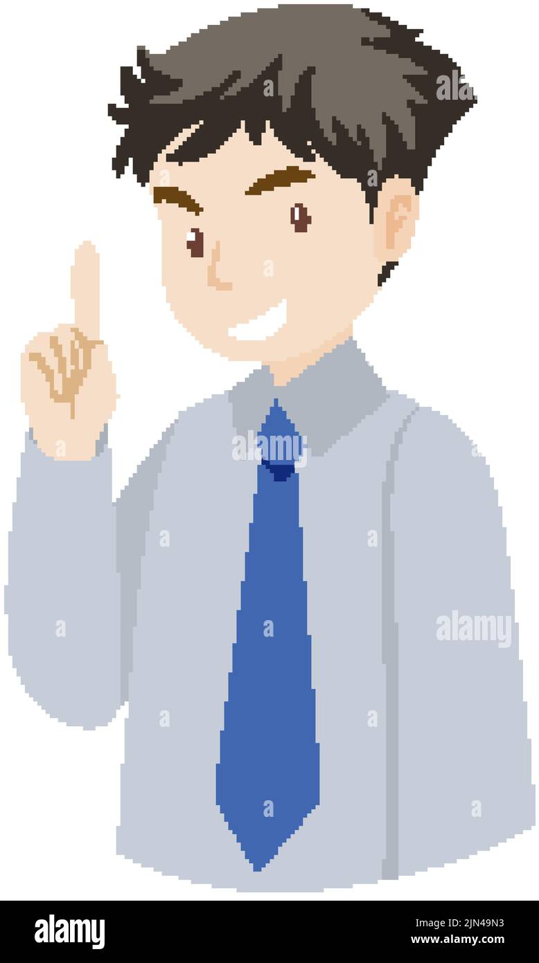 Business man in flat cartoon style illustration Stock Vector Image ...
