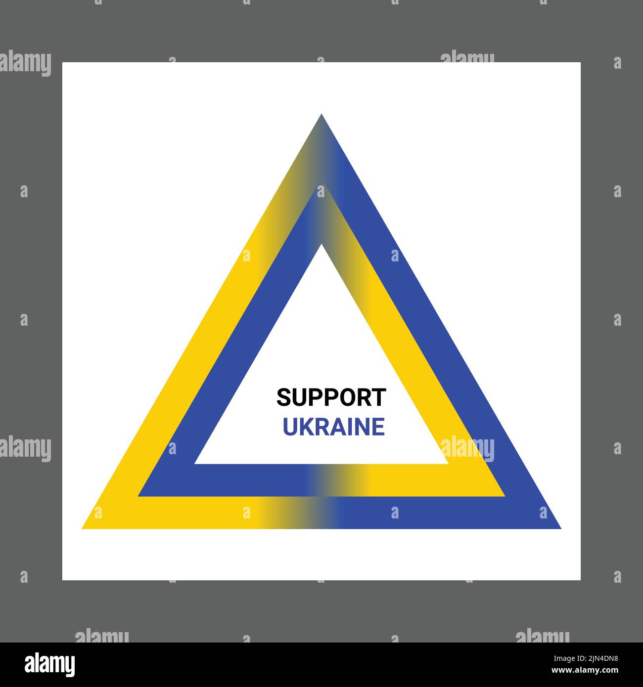 ukraine text with watercolor flag theme design vector Stock Vector