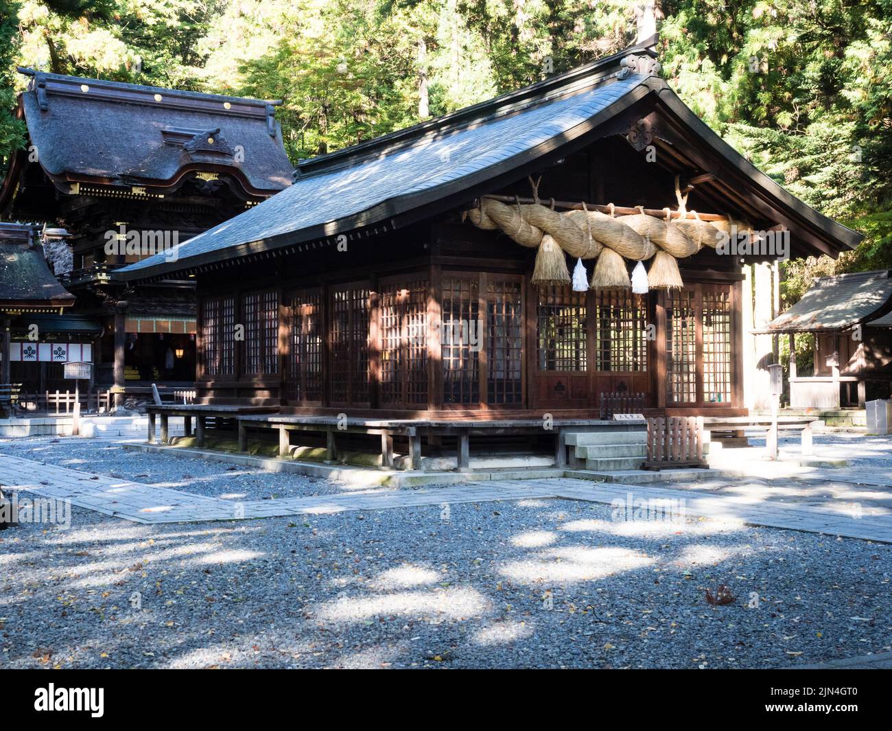 Shimosuwa, Nagano Prefecture, Japan - October 22, 2017: On The Grounds ...