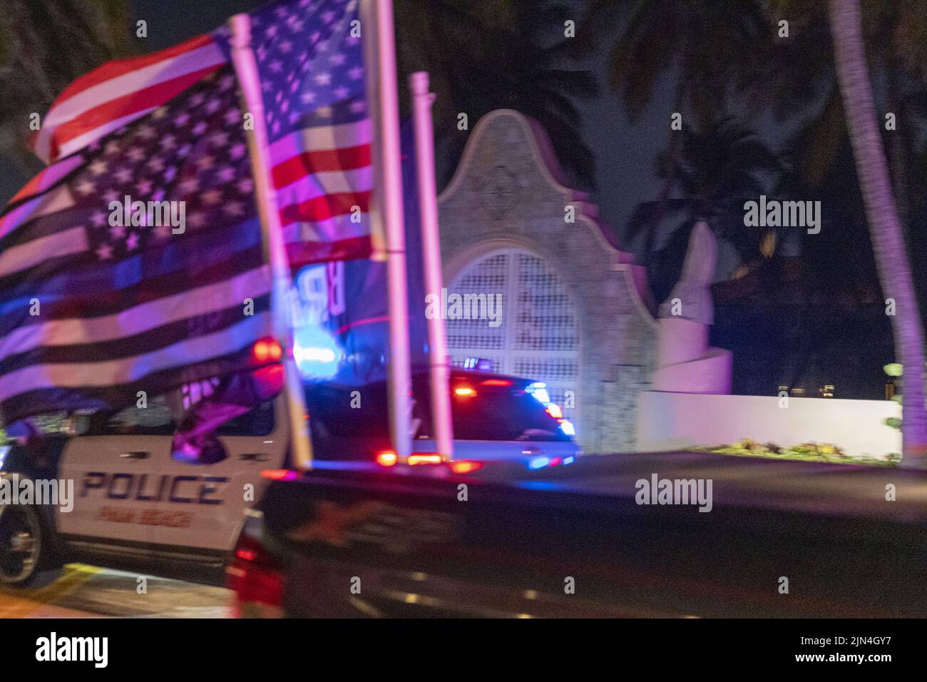 Palm Beach, United States. 08th Aug, 2022. Palm Beach County police