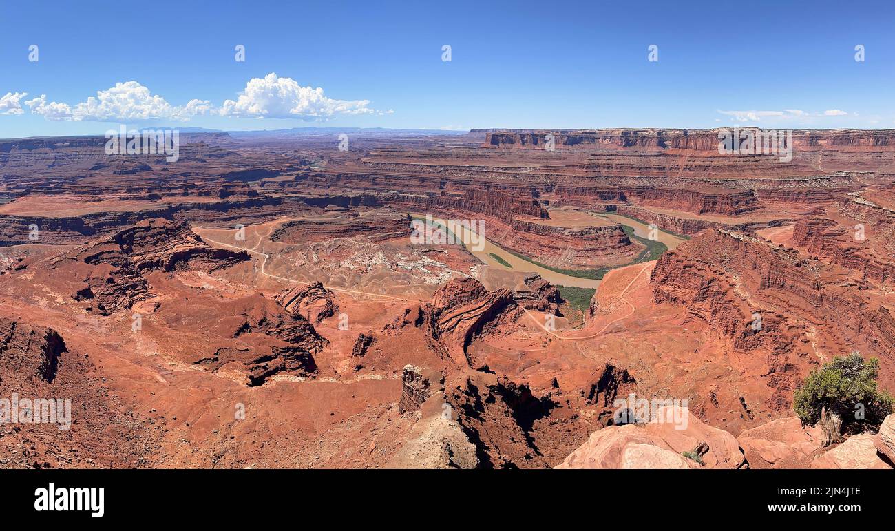 Panoramic view of the Dead Horse Point State Park, Utah, USA Stock Photo