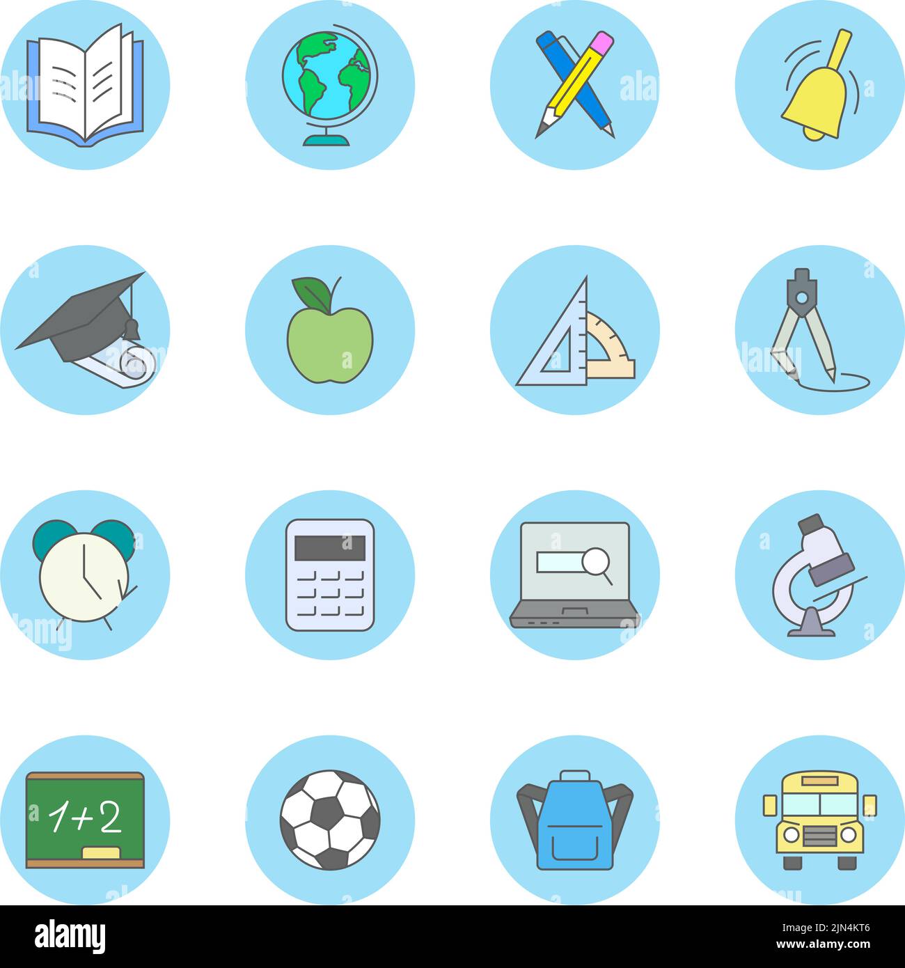 Set of education and school vector icons Stock Vector Image & Art - Alamy