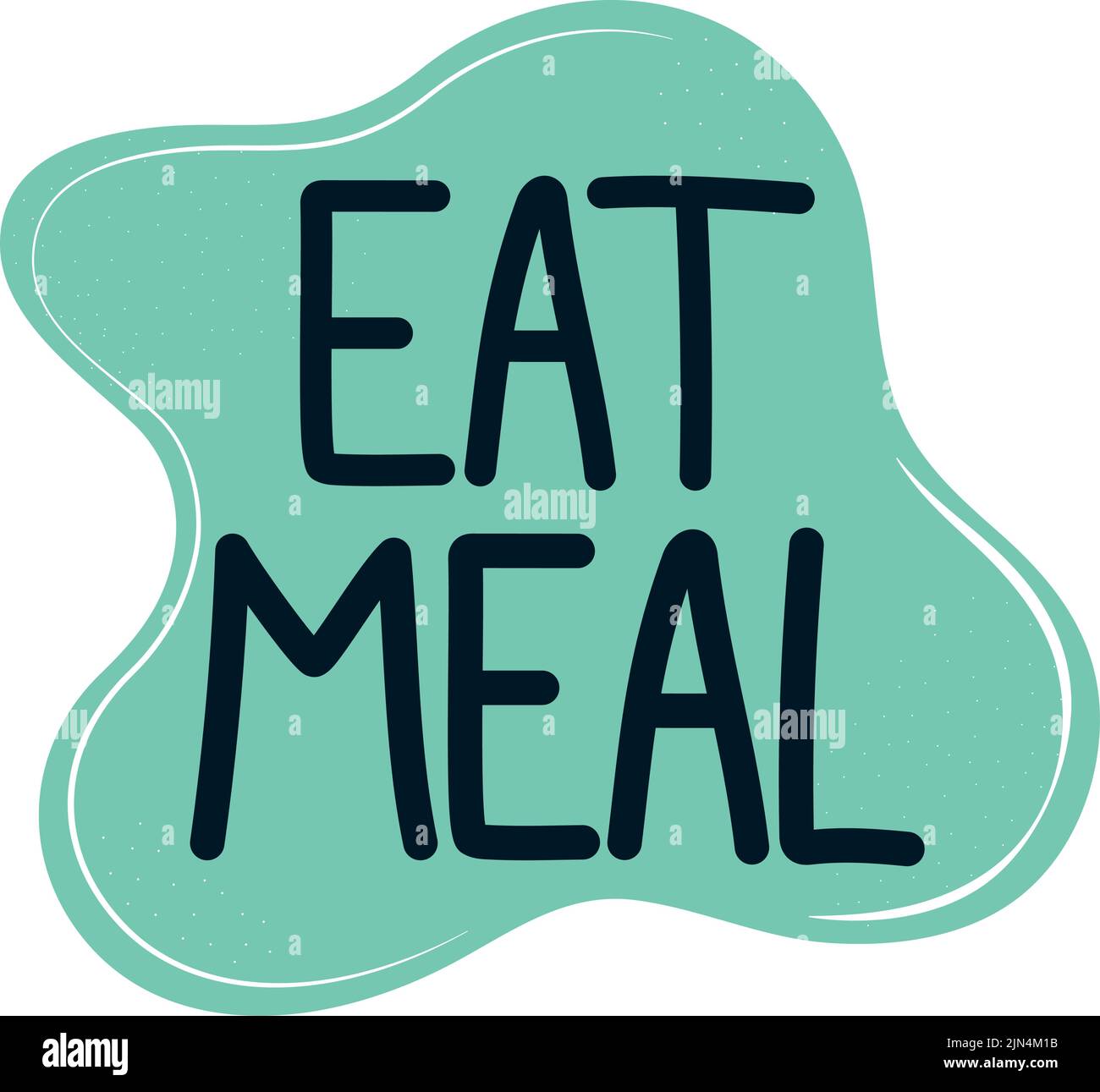 eat meal lettering Stock Vector Image & Art - Alamy