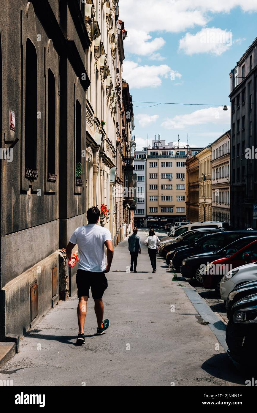 A man walking on the street hi-res stock photography and images - Alamy