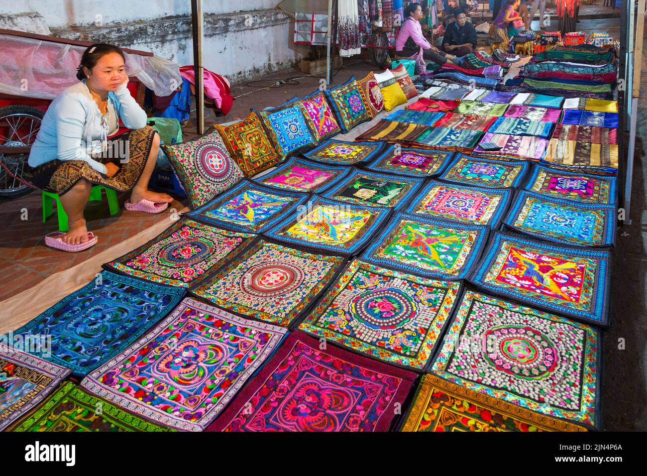Display at Night Market, Luang Prabang, Laos Stock Photo - Alamy