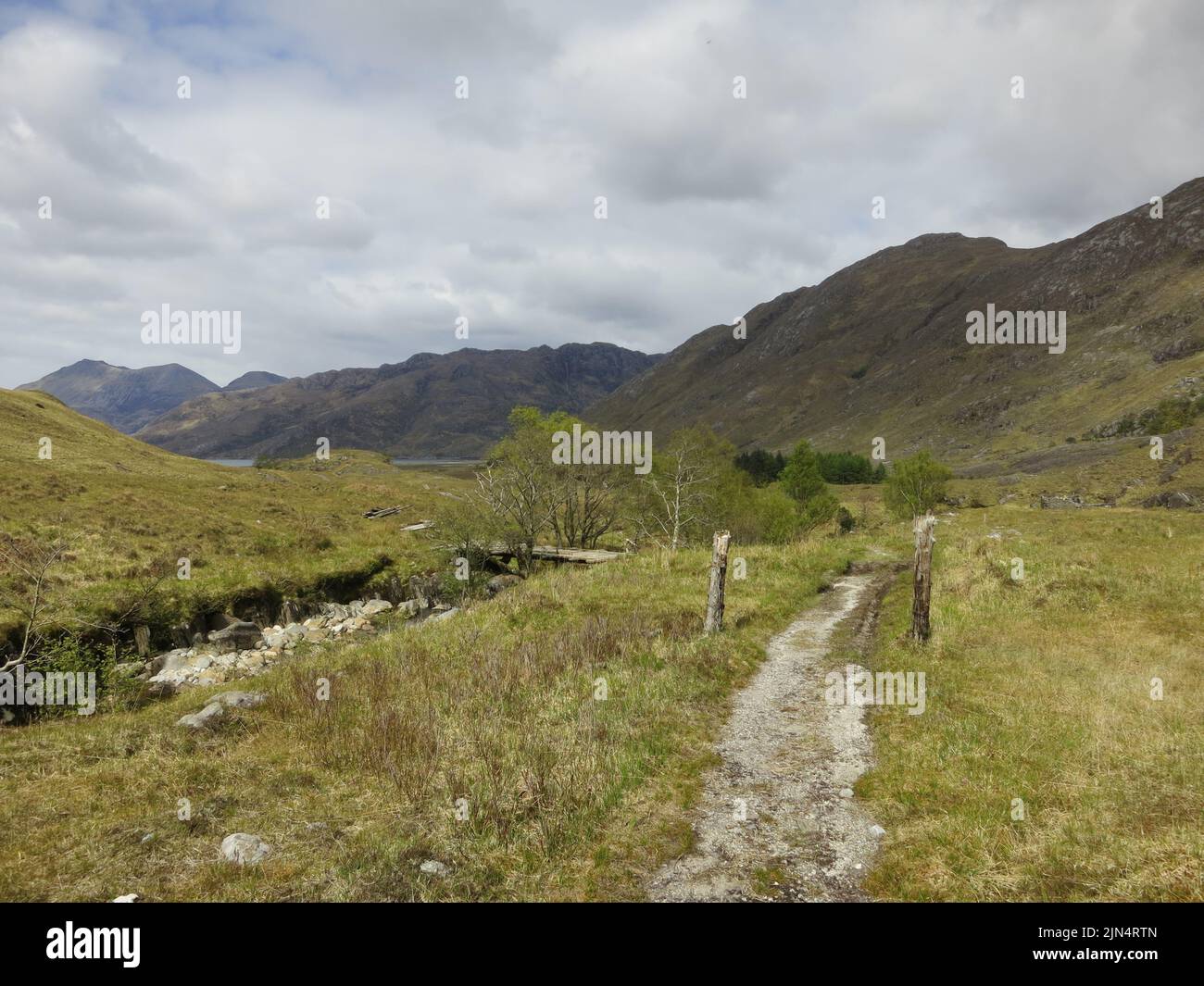 The Cape Wrath trail. Scottish Highlands. West coast of Scotland. UK Stock Photo Alamy