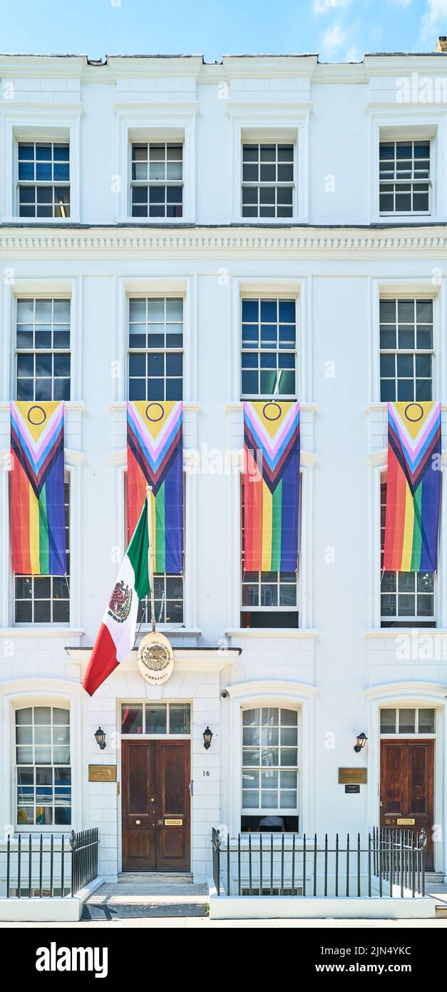 The mexican embassy, London, England. Stock Photo