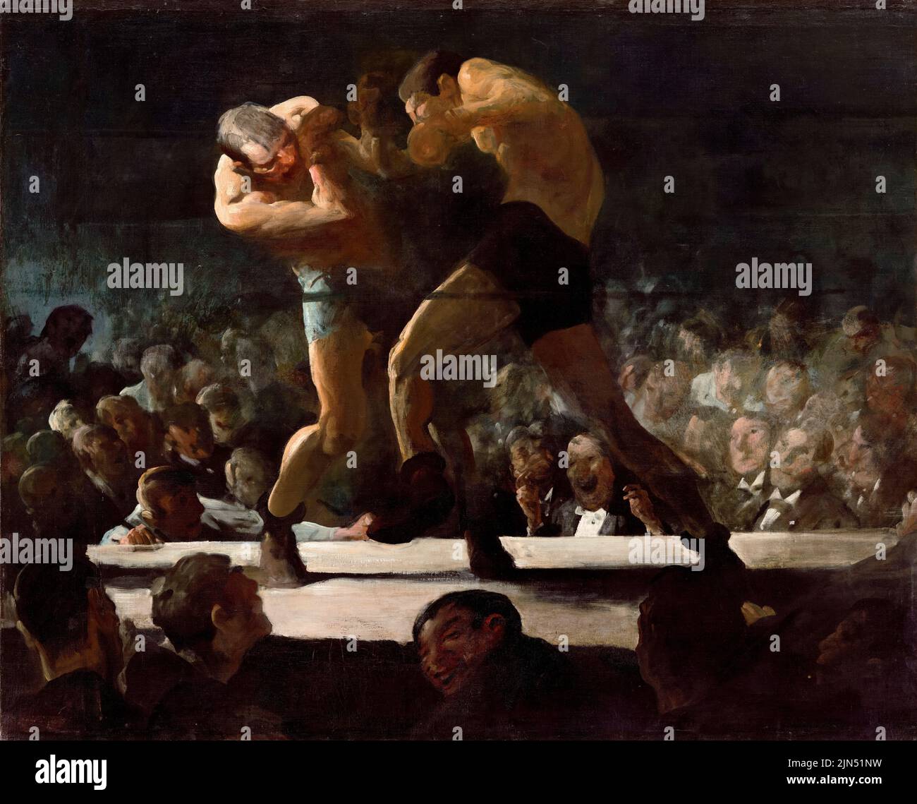 George Bellows, Club Night, Boxing painting in oil on canvas, 1907 Stock Photo
